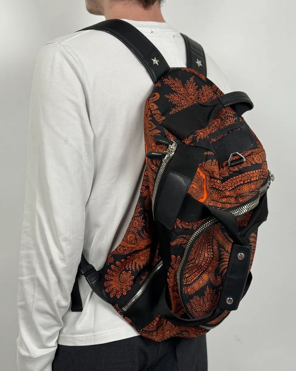 Givenchy Givenchy Black Presley Orange Handle Backpack by Riccardo Tisci Size ONE SIZE - 2 Thumbnail