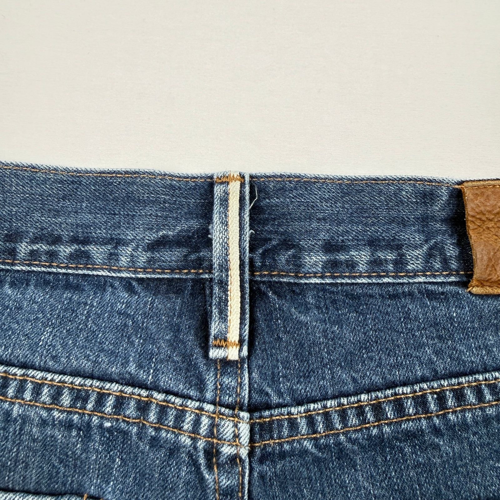 Raleigh Denim Raleigh Denim Straight Selvedge Jeans 33 Made in USA Size 33" - 11 Thumbnail