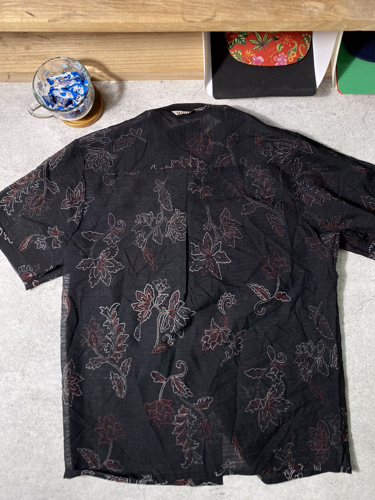 Designer Vtg MAD DOGS Flowers Size US L / EU 52-54 / 3 - 17 Thumbnail
