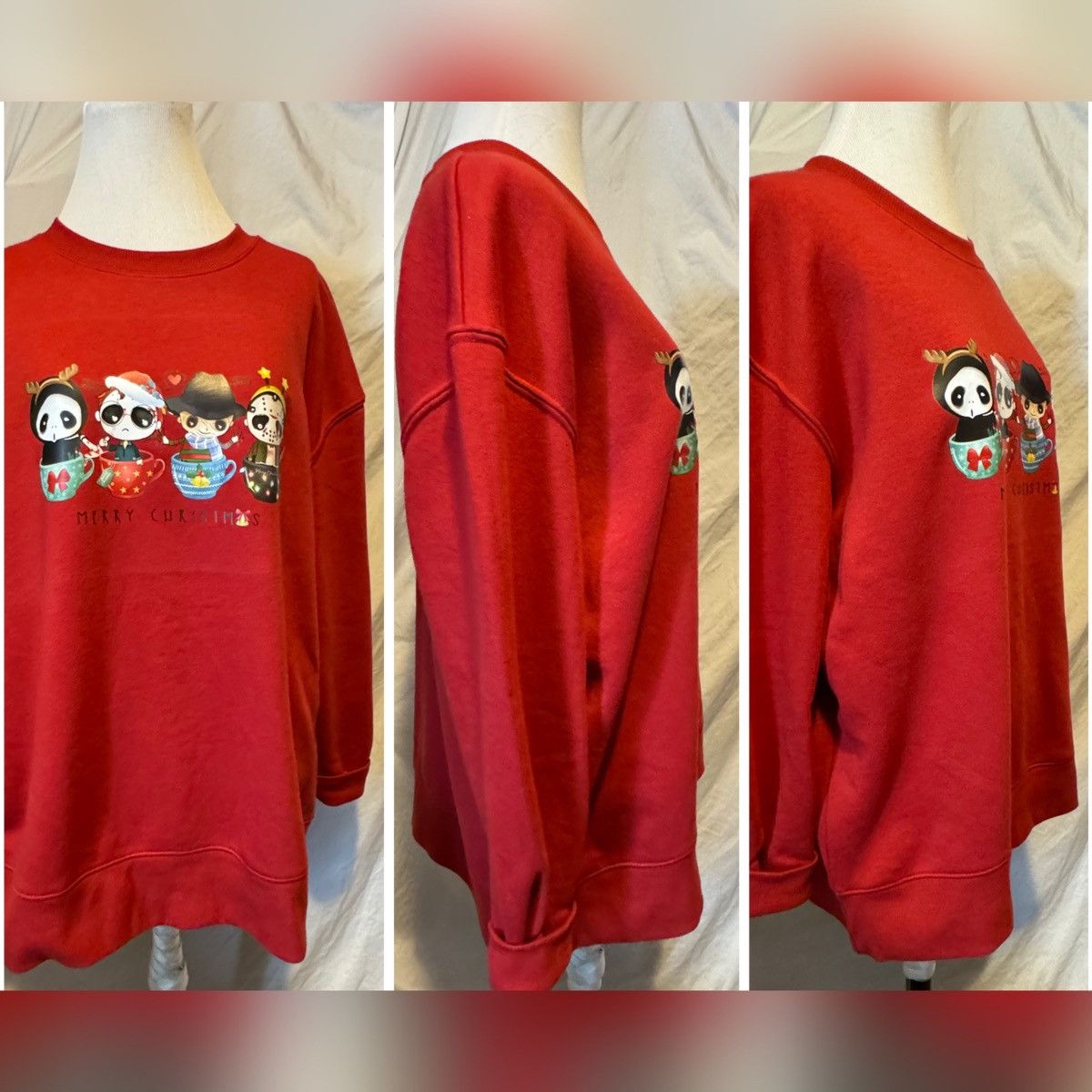 Other Halloween Meets Christmas, Rust, Oversized Sweatshirt Size ONE SIZE - 11 Thumbnail