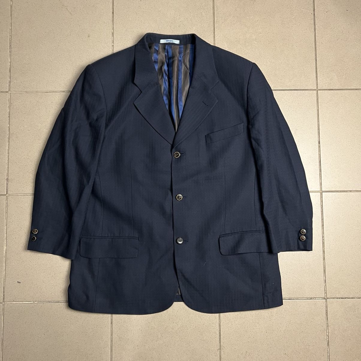 Kenzo Vintage Kenzo Homme navy blazer Size 54R - 1 Thumbnail