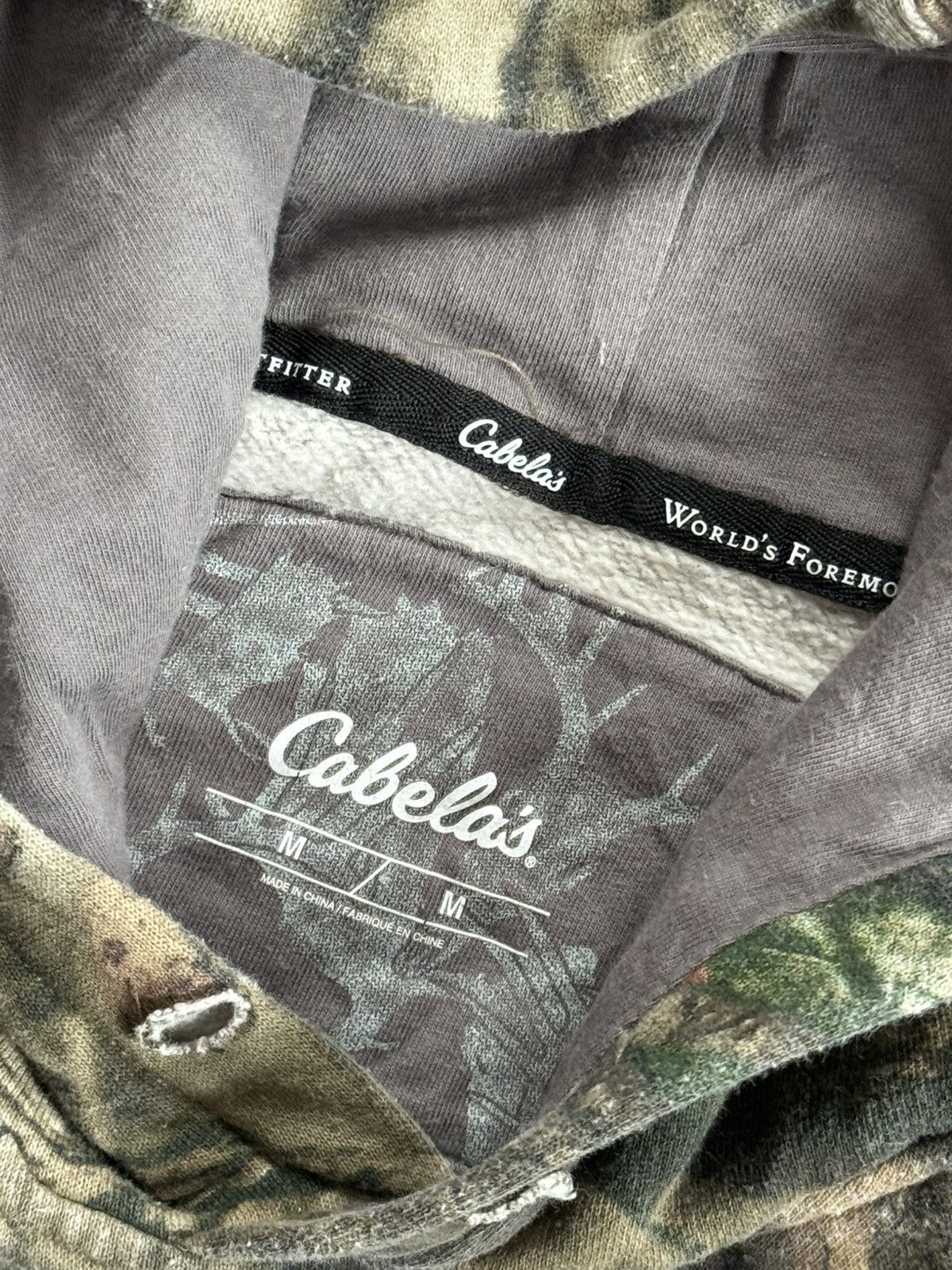 Cabelas Cabela’s M real tree 🌳 camouflage camo hoodie jumper Y2K Size US M / EU 48-50 / 2 - 5 Thumbnail