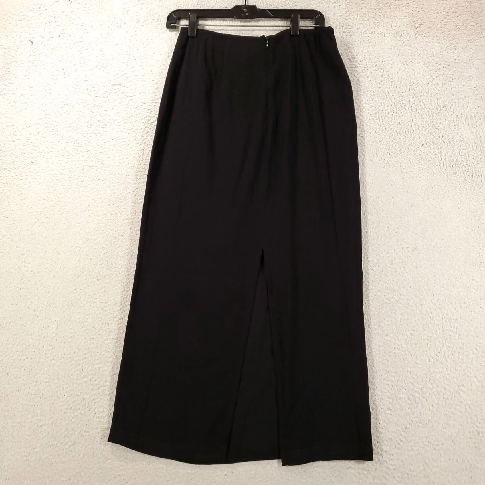 Vintage VINTAGE Chicos Private Edition Maxi Skirt Medium Black 1 USA Made Career Size 32" / US 10 / IT 46 - 7 Thumbnail