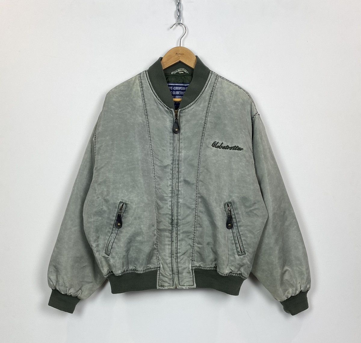 Vintage Vintage Globetrotter Military Bomber MA-1 Flight Jacket USA Size US L / EU 52-54 / 3 - 1 Thumbnail