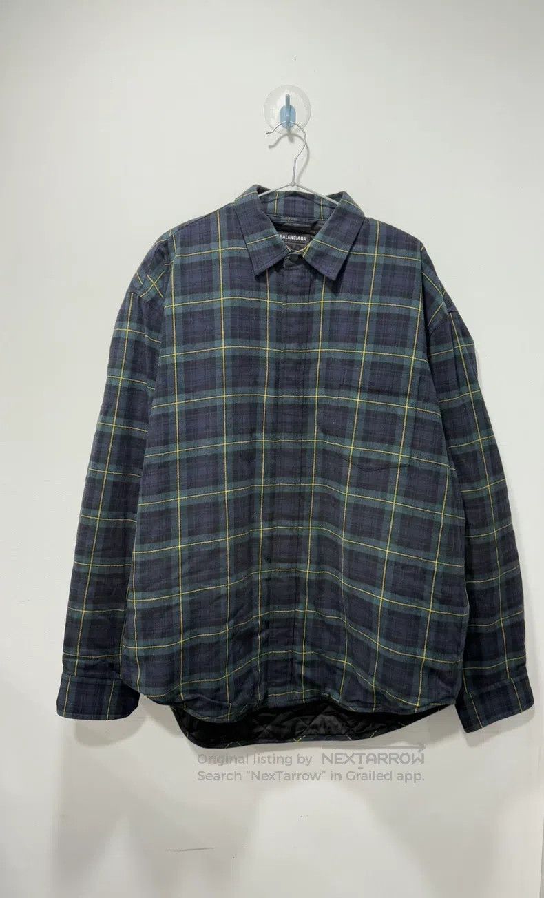 Balenciaga Balenciaga Plaid Long Sleeve Cotton Jacket Size XS / US 0-2 / IT 36-38 - 1 Thumbnail