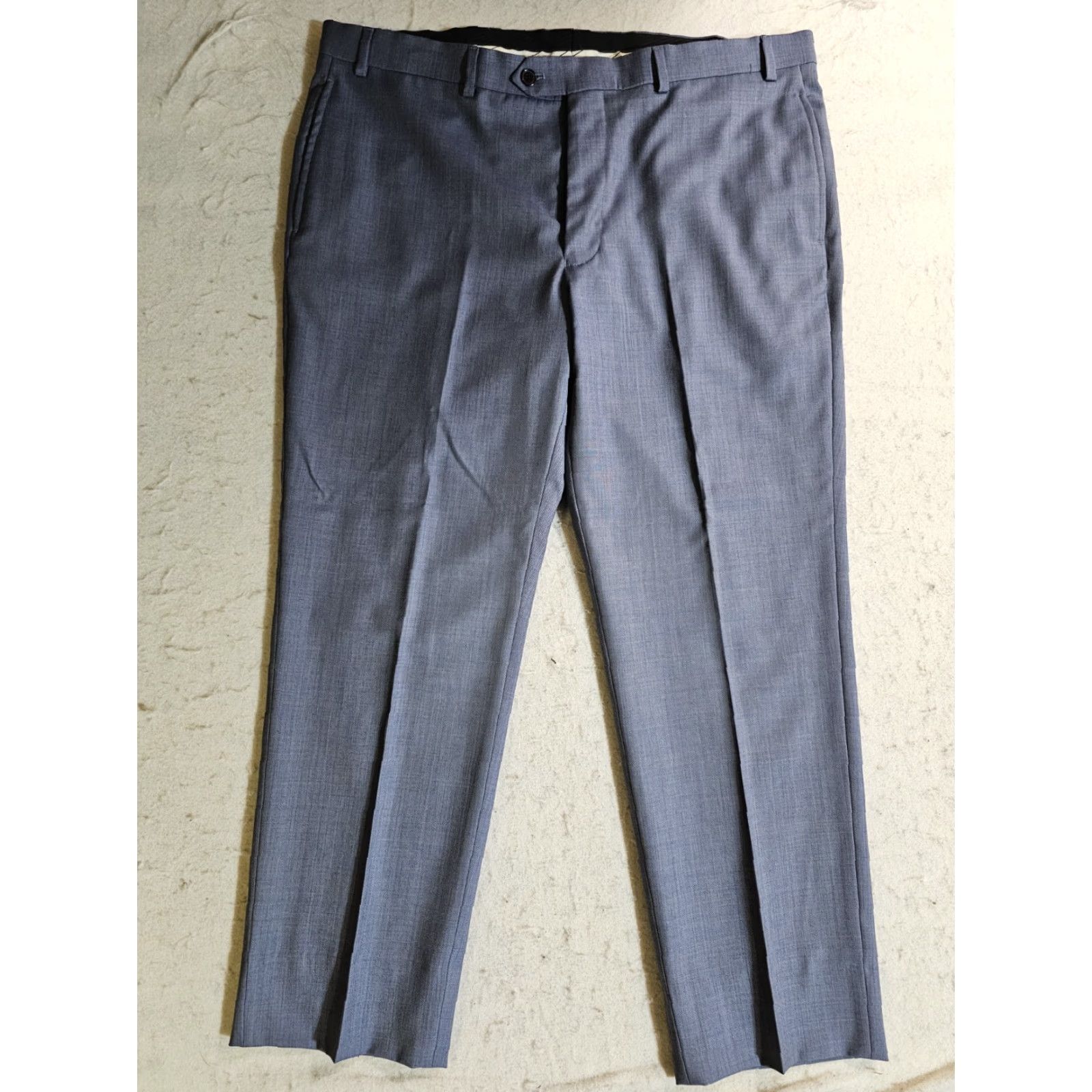 Ralph Lauren Lauren Ralph Lauren Black Label 2 Piece Suit Men 44R 38W 28L Solid Blue Gray Two-Button Size 44R - 3 Thumbnail