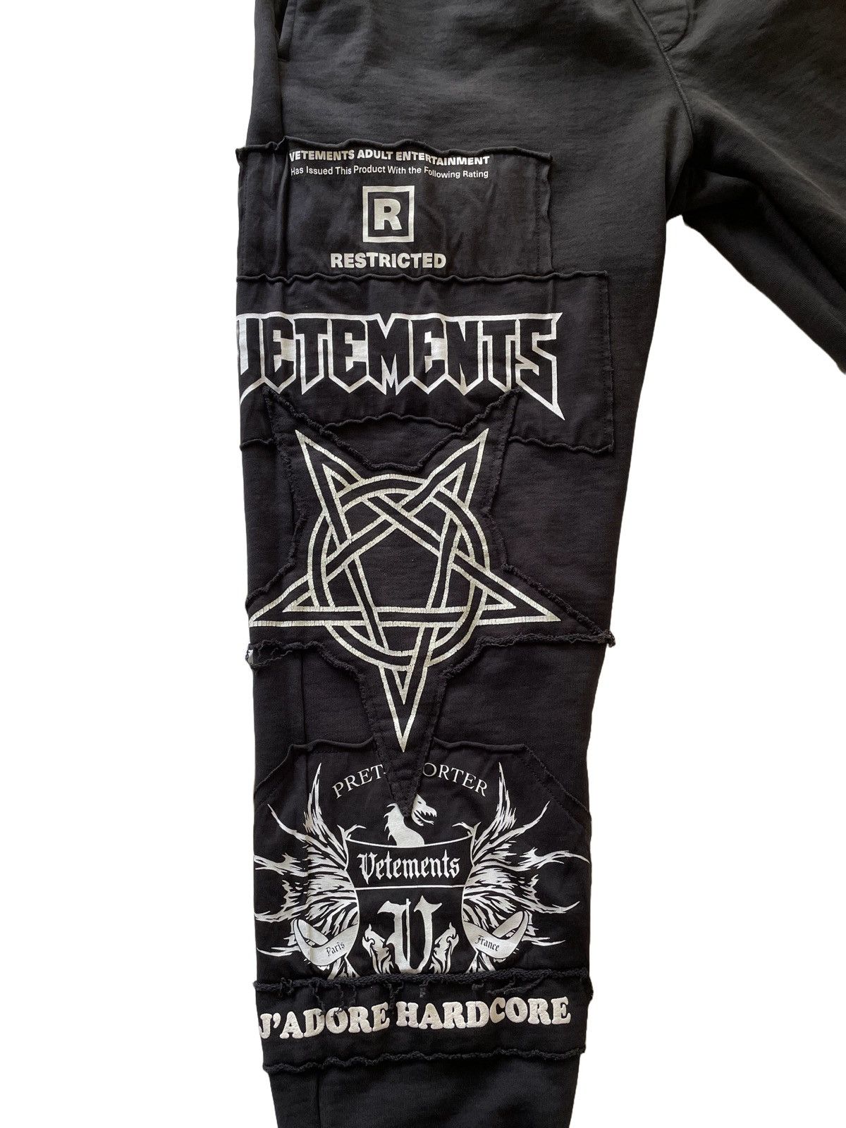 Vetements Vetements 'J'adore Hardcore' Sweatpants Size US 30 / EU 46 - 2 Thumbnail
