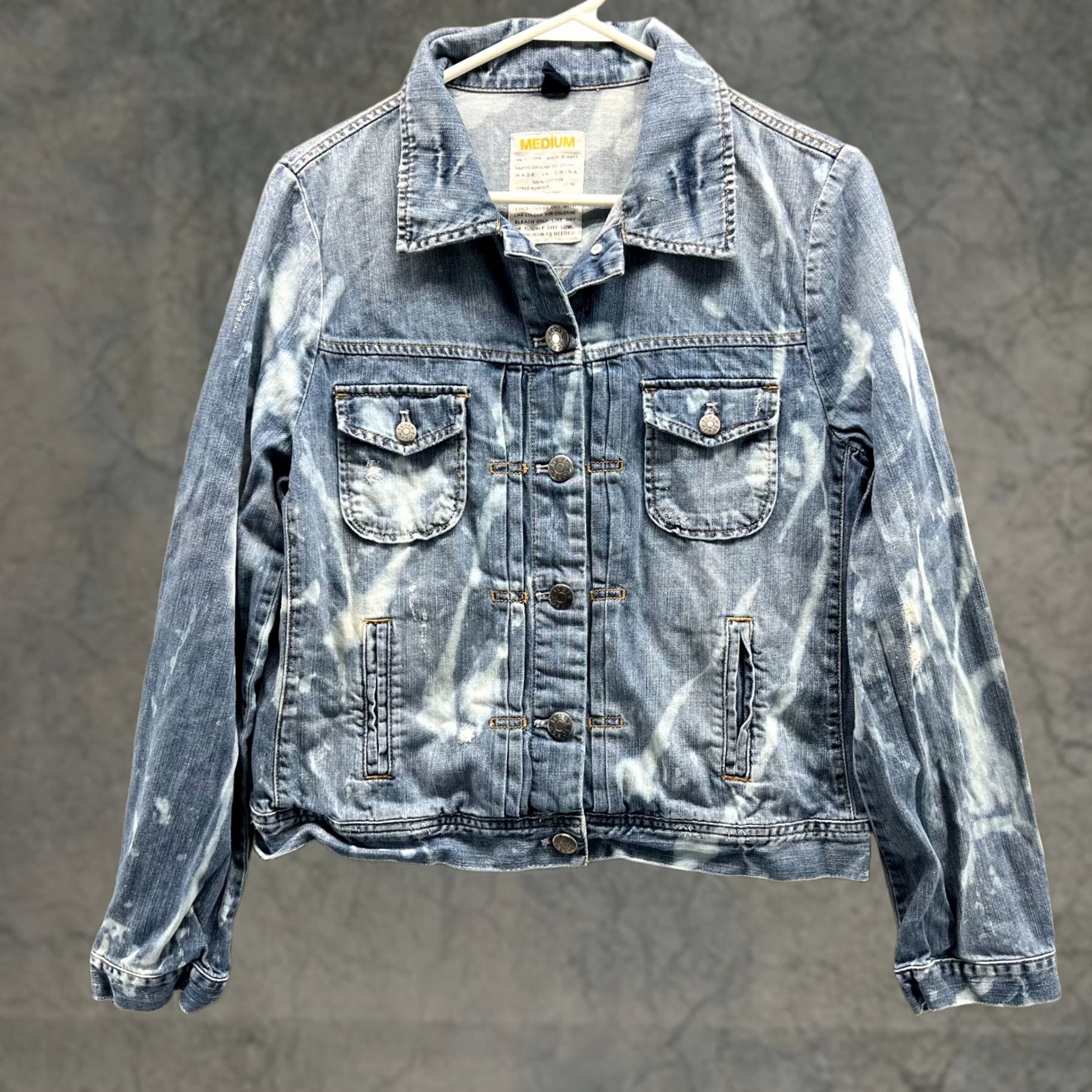J.Crew VINTAGE J.CREW Denim Jacket Women Medium Blue Distressed Casual Jean Indigo Jacket Women M Blue Vintage motorcycle style Men's? Ladies? Size 32" / US 10 / IT 46 - 1 Thumbnail