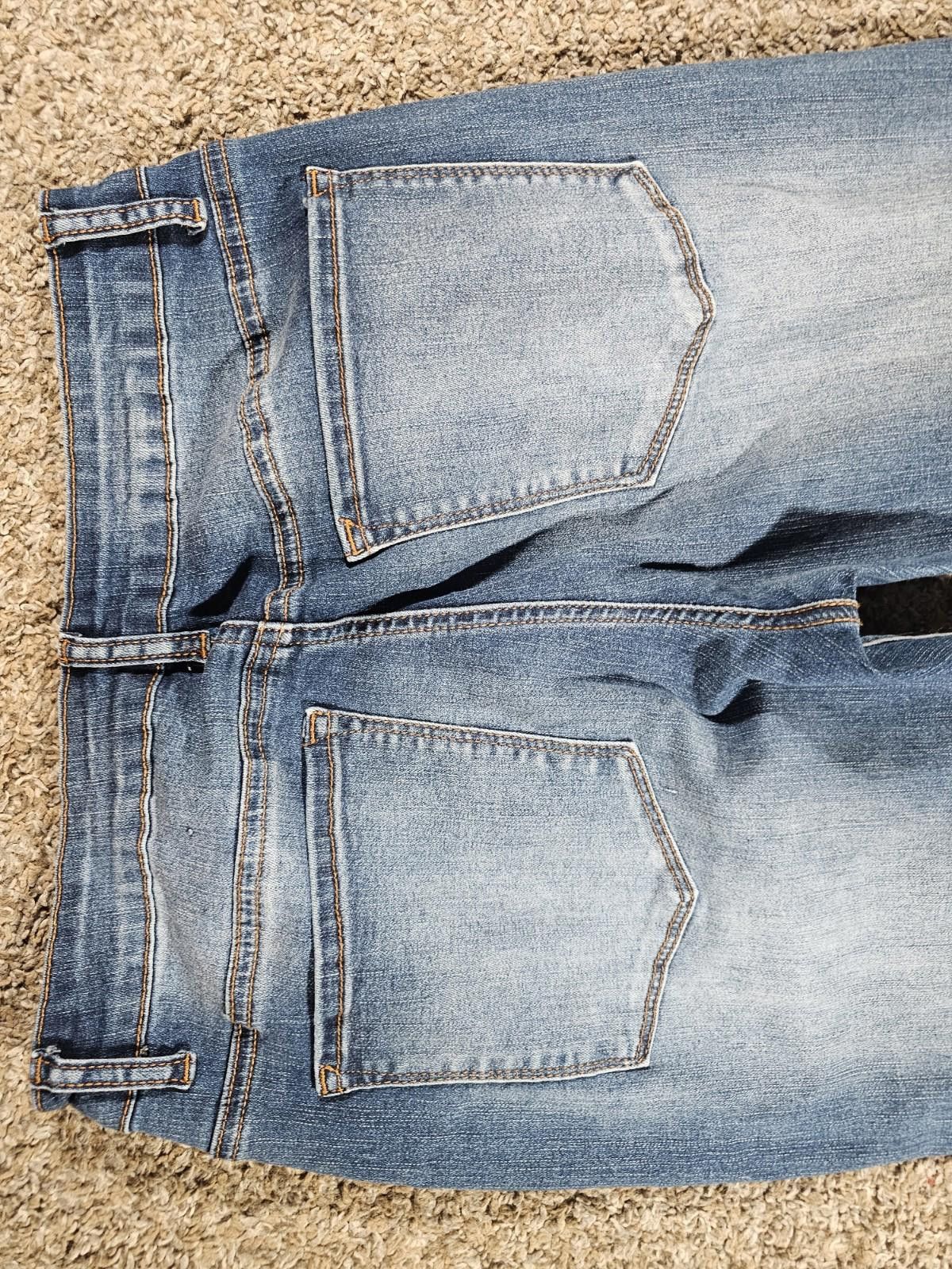 Designer Surprise Surprise Destroyed Jeans Button Fly M APPROX 28x27 Size 32" / US 10 / IT 46 - 7 Thumbnail