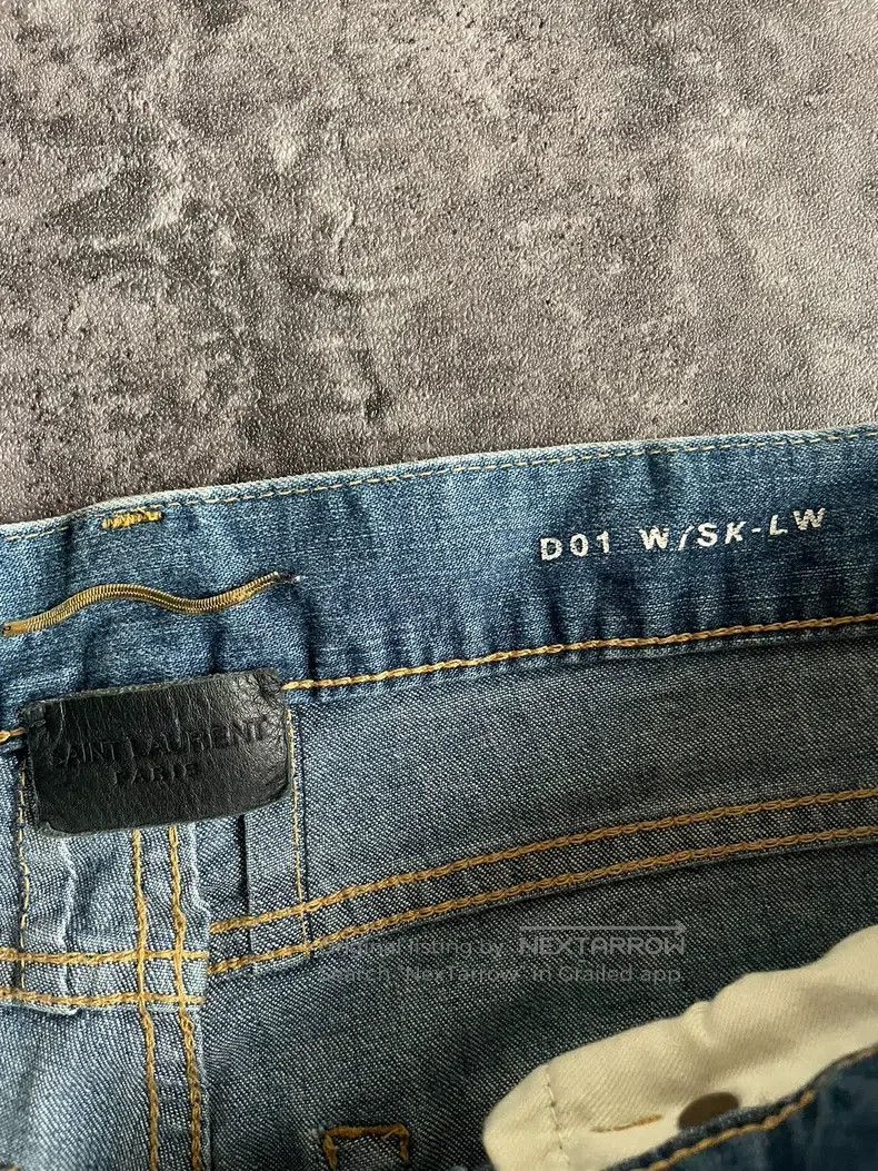 Saint Laurent Paris Saint Laurent Paris Light Blue Ghost Claw Cat Whisker Deni Size US 28 / EU 44 - 5 Thumbnail