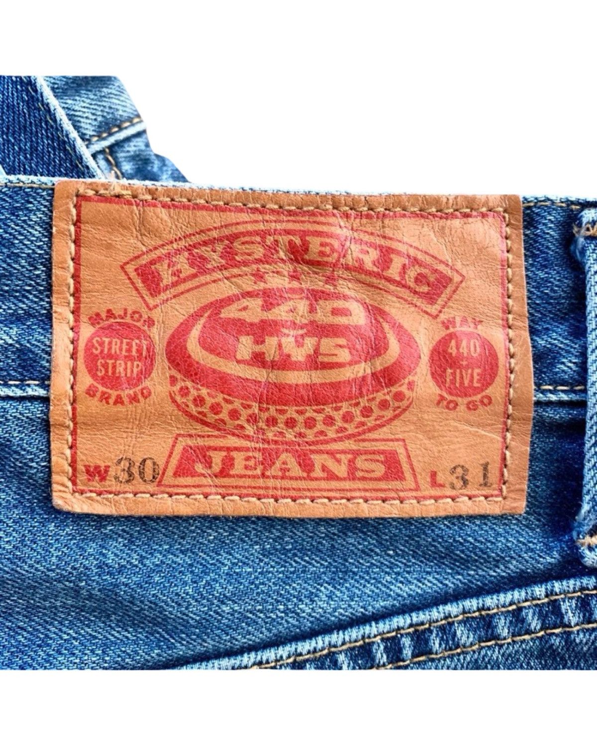 Hysteric Glamour Patch Work Reconstructed Selvedge Japanese Denim Jeans Size US 30 / EU 46 - 9 Thumbnail