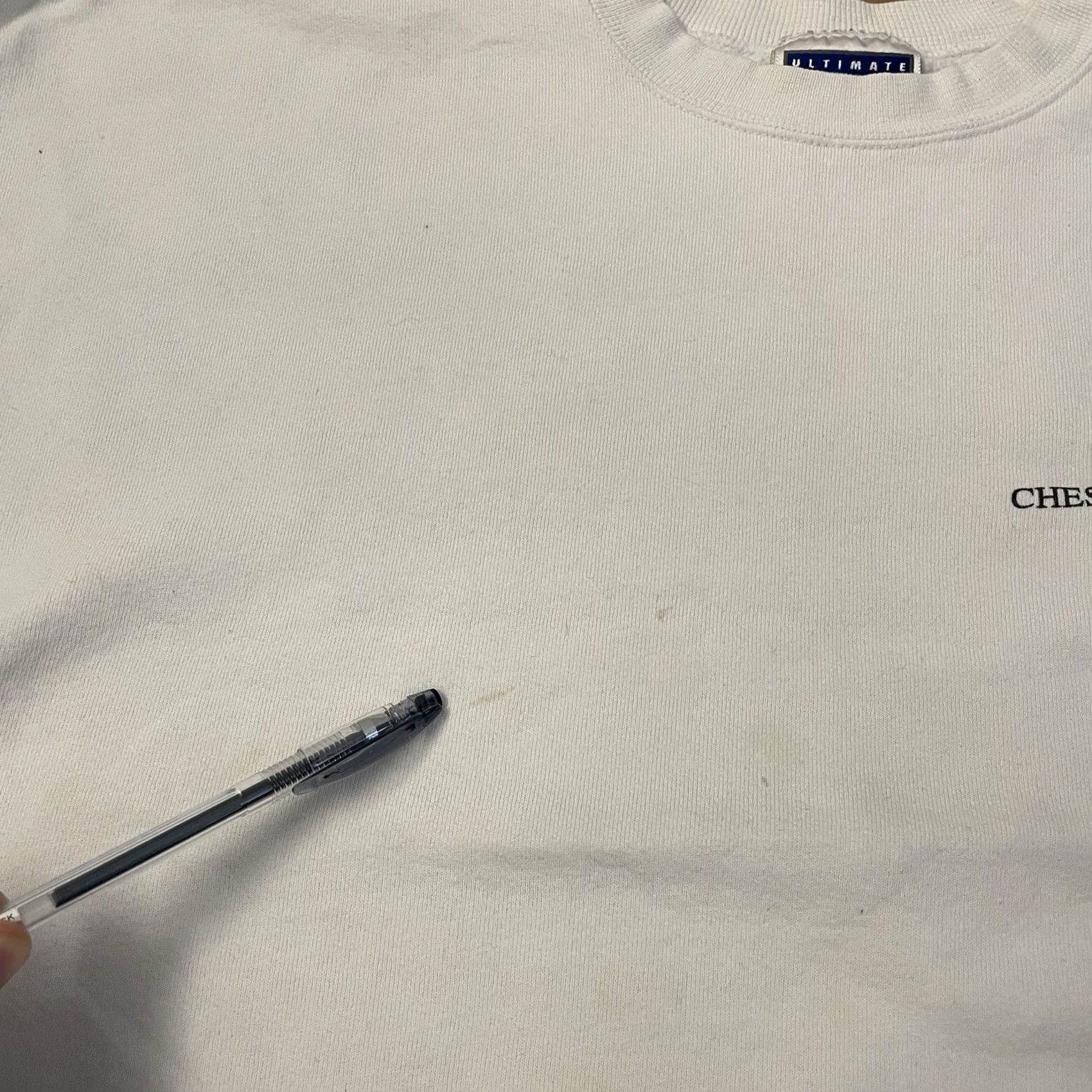 Hanes Chesapeake Beach Maryland Sweatshirt Mens Adult 2XL White Pullover Hanes Logo Crew Neck Long Sleeve Outdoor Graphic Print 90s Mockup Size US XXL / EU 58 / 5 - 4 Thumbnail
