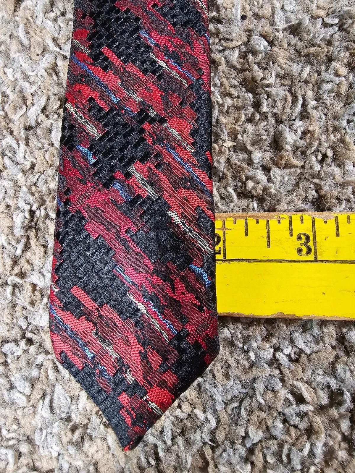 Other Paco Rabanne Paris Necktie Red Black Size ONE SIZE - 5 Thumbnail