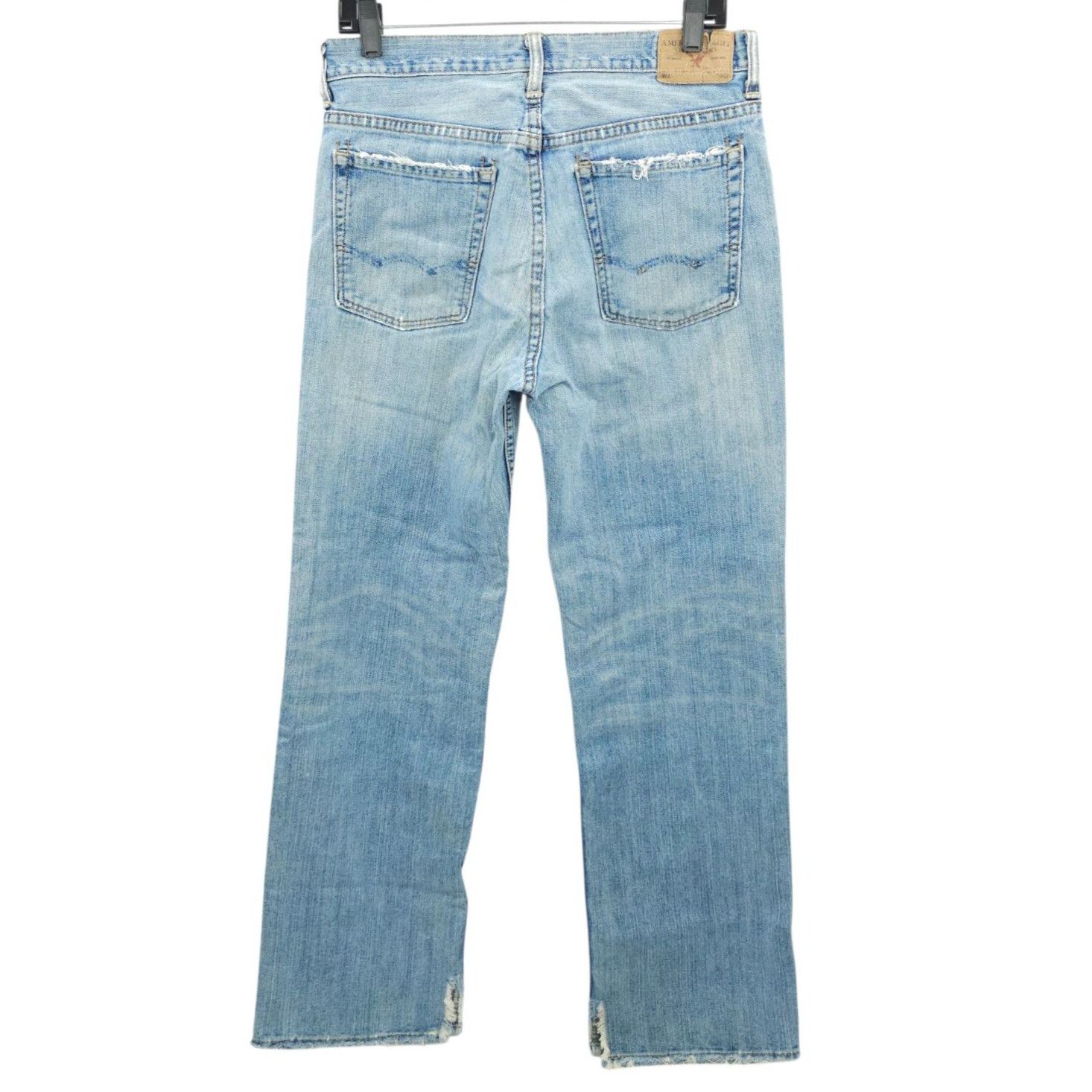 American Eagle Outfitters American Eagle Straight Leg Jeans 31x32 (Fit 31x31.5) Distre Size US 31 - 2 Thumbnail