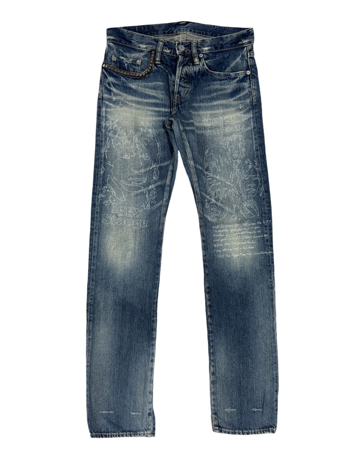 Hysteric Glamour × Japanese Brand Hysteric Glamour Iggy & The Stooges Denim Size US 29 - 2 Thumbnail