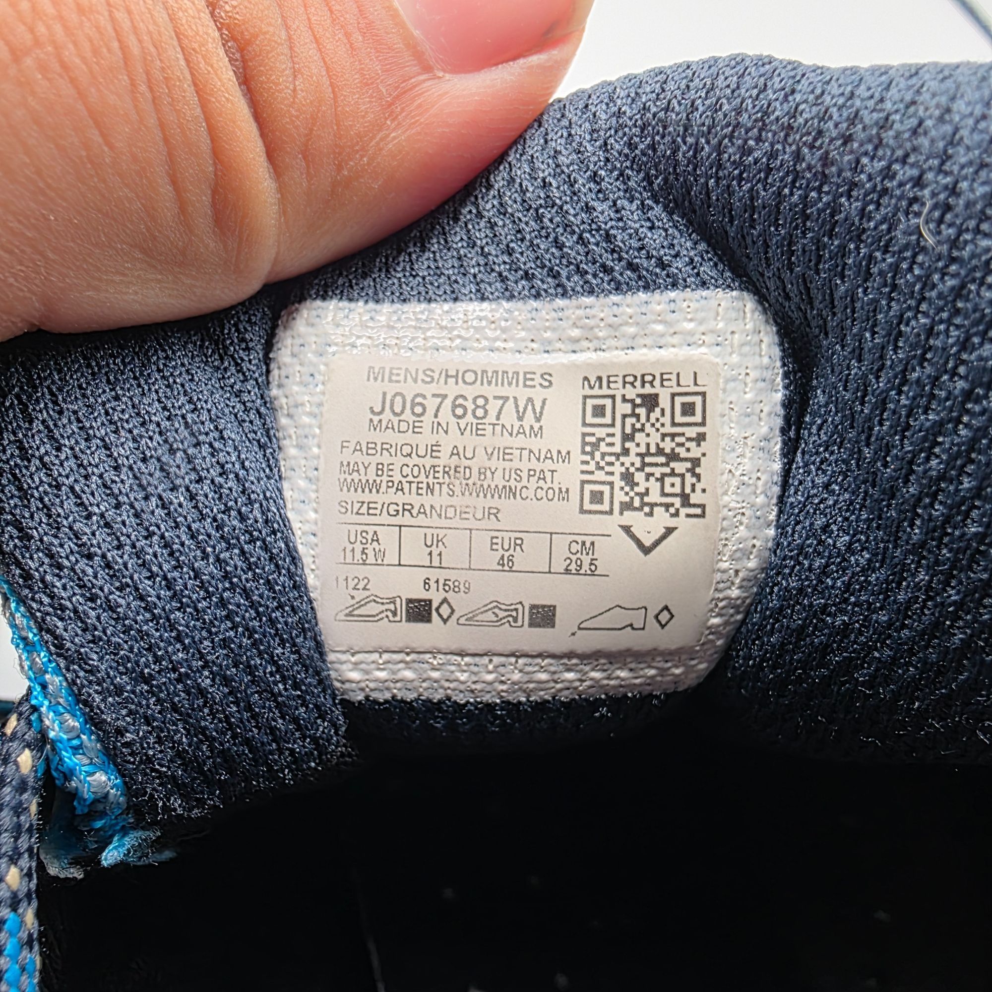 Merrell Merrell Nova 3 GTX Gore Tex Vibram Mens Size 11.5W Wide Blue Size US 11.5 / EU 44-45 - 7 Thumbnail