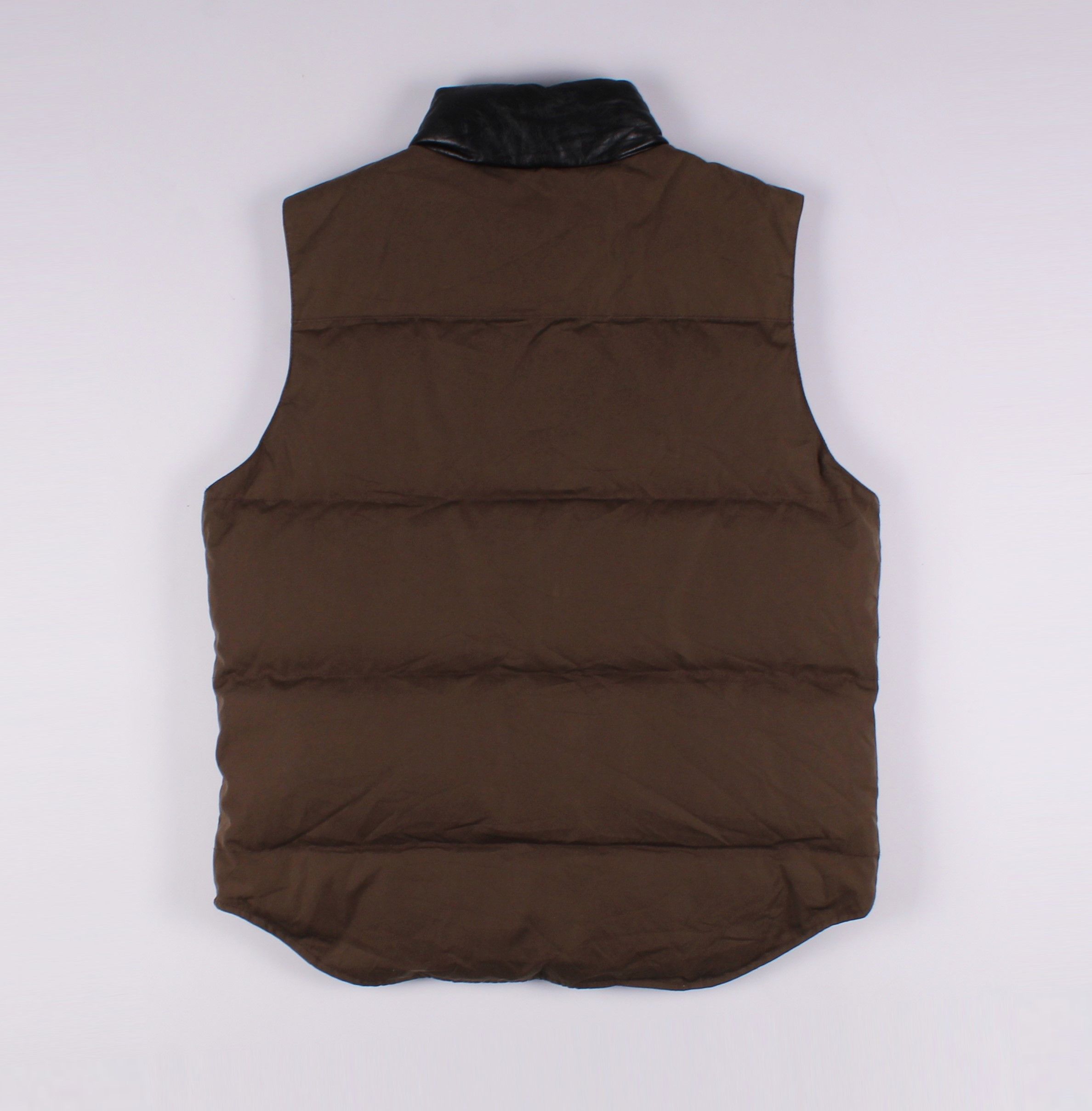 Japanese Brand Journal Standard Down Vest with Leather Collar Size US M / EU 48-50 / 2 - 8 Thumbnail