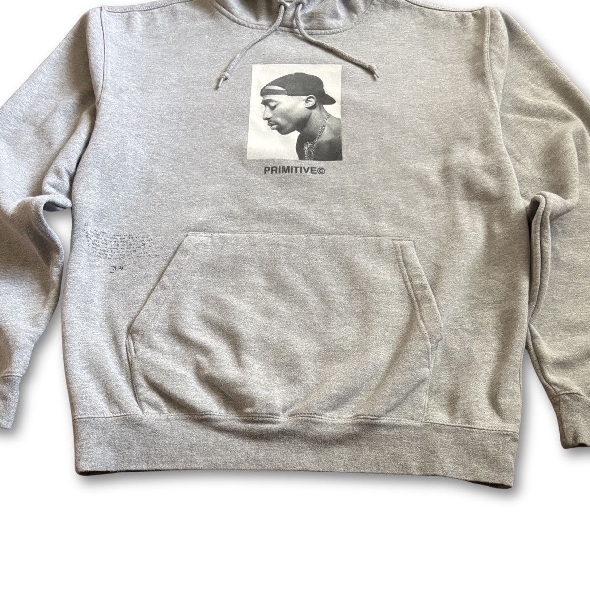 Primitive Primitive 2Pac “No Changes” Hoodie Mens Large Gray Pullover Size US L / EU 52-54 / 3 - 4 Thumbnail