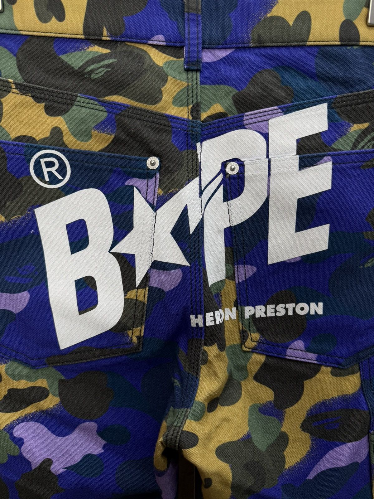 Bape Bape x Heron Preston Double Knee Camo Duck Painter Pants XS Size US 30 / EU 46 - 12 Thumbnail