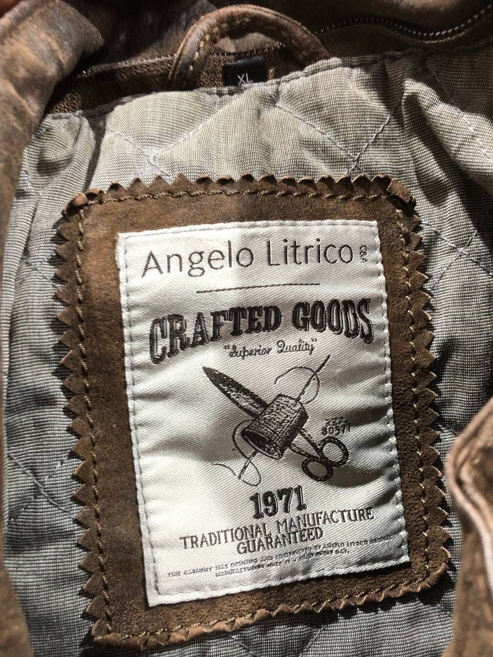 Angelo Litrico Angelo Litrico Racing Biker Leather Jacket Brown Size US L / EU 52-54 / 3 - 9 Thumbnail