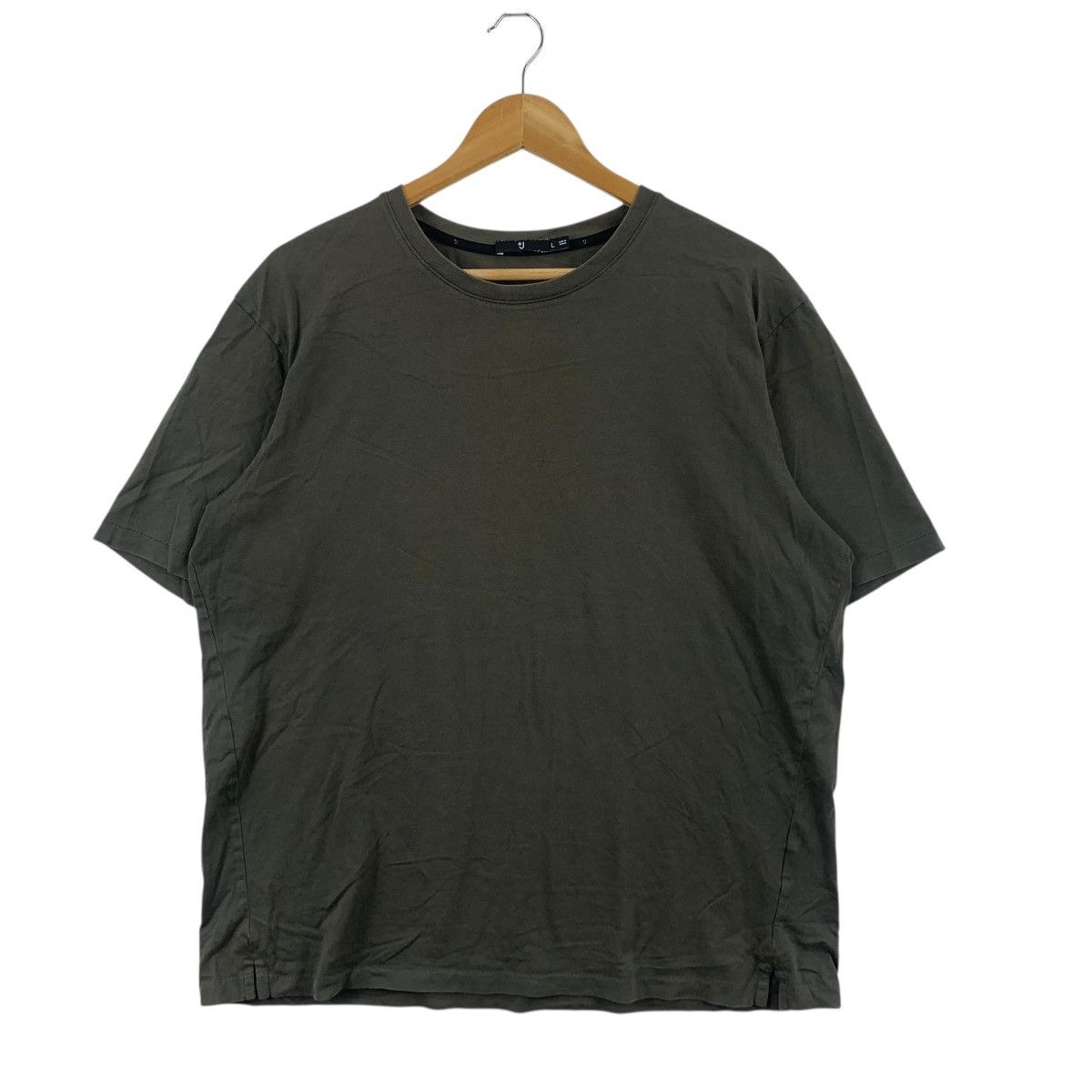 Jil Sander JIL SANDER x UNIQLO +J Collection Plain Green Baggy Tee Size L / US 10 / IT 46 - 4 Thumbnail