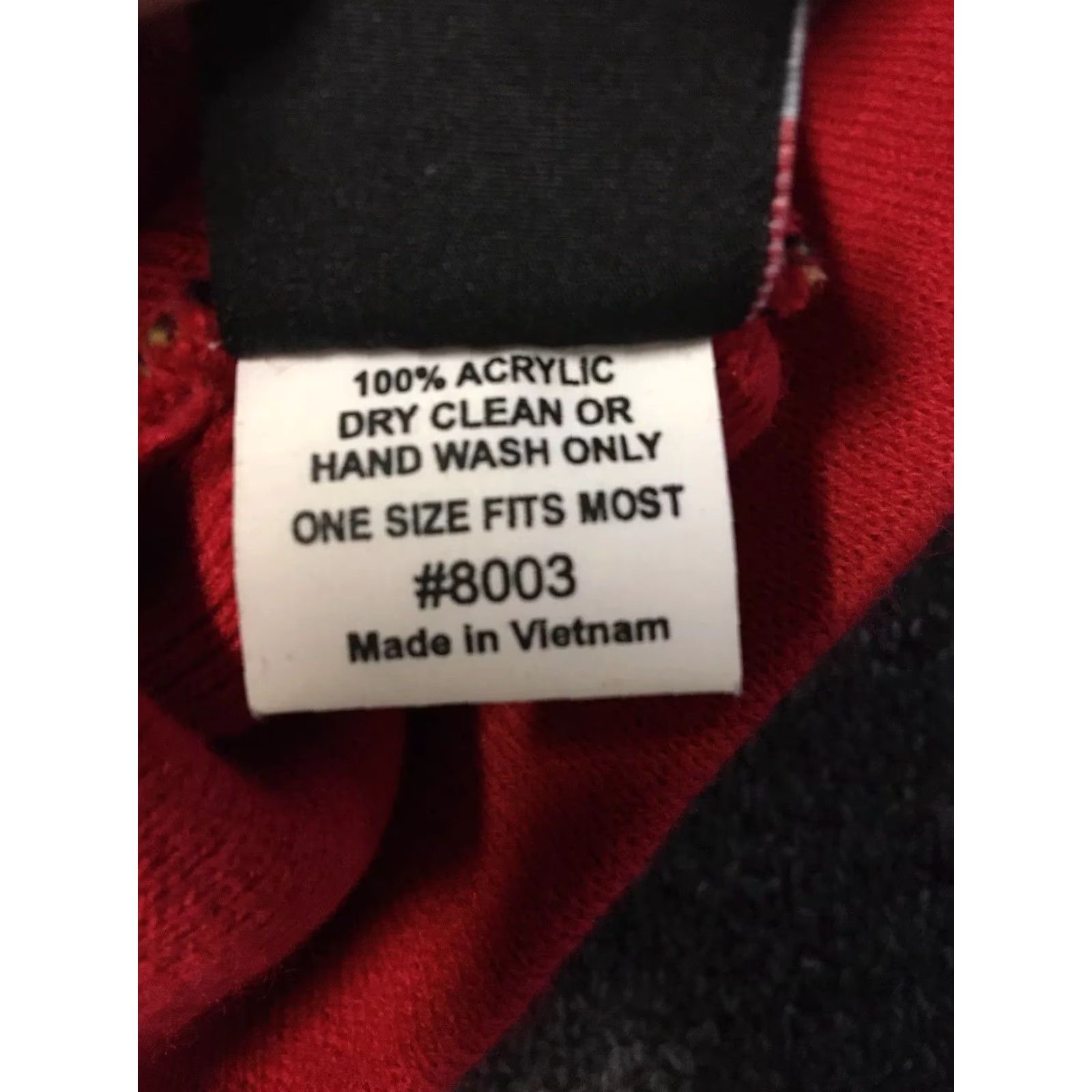 JNCO Vtg Fire Flames All Over Print Beanie Men One Size Red 90s Grunge Skate Punk Emo Goth biker Harley Cky Bam Margera Skul? (Note: question marks) Size ONE SIZE - 6 Thumbnail