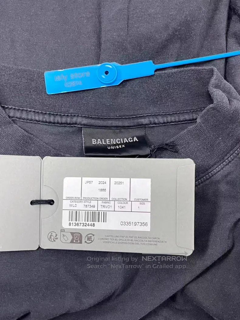 Balenciaga Balenciaga Logo Letter Printed Round Neck Casual Short Sle Size US S / EU 44-46 / 1 - 5 Thumbnail