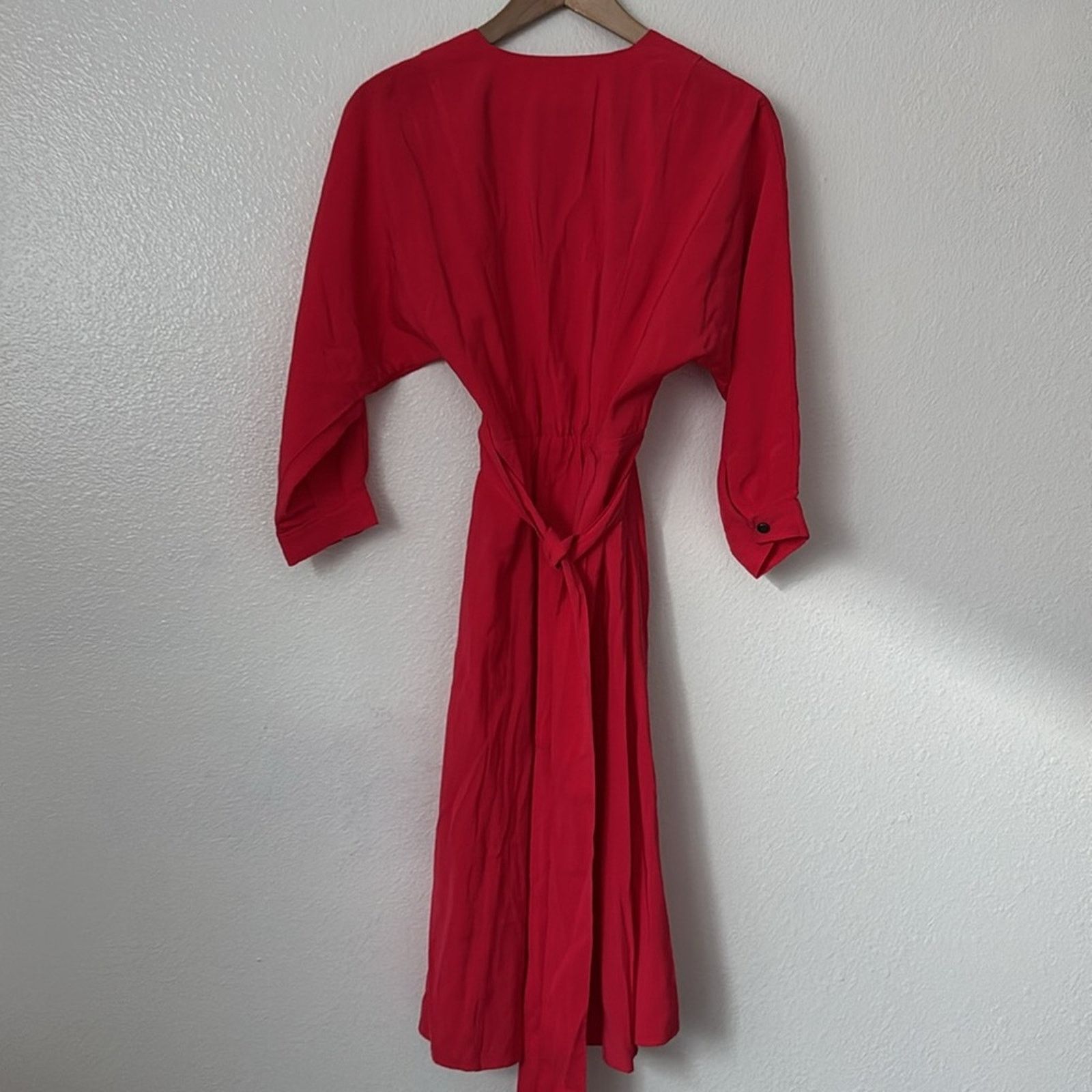 ba&sh BA&SH 0 Red A-Line Midi Dress Size XS / US 0-2 / IT 36-38 - 7 Thumbnail