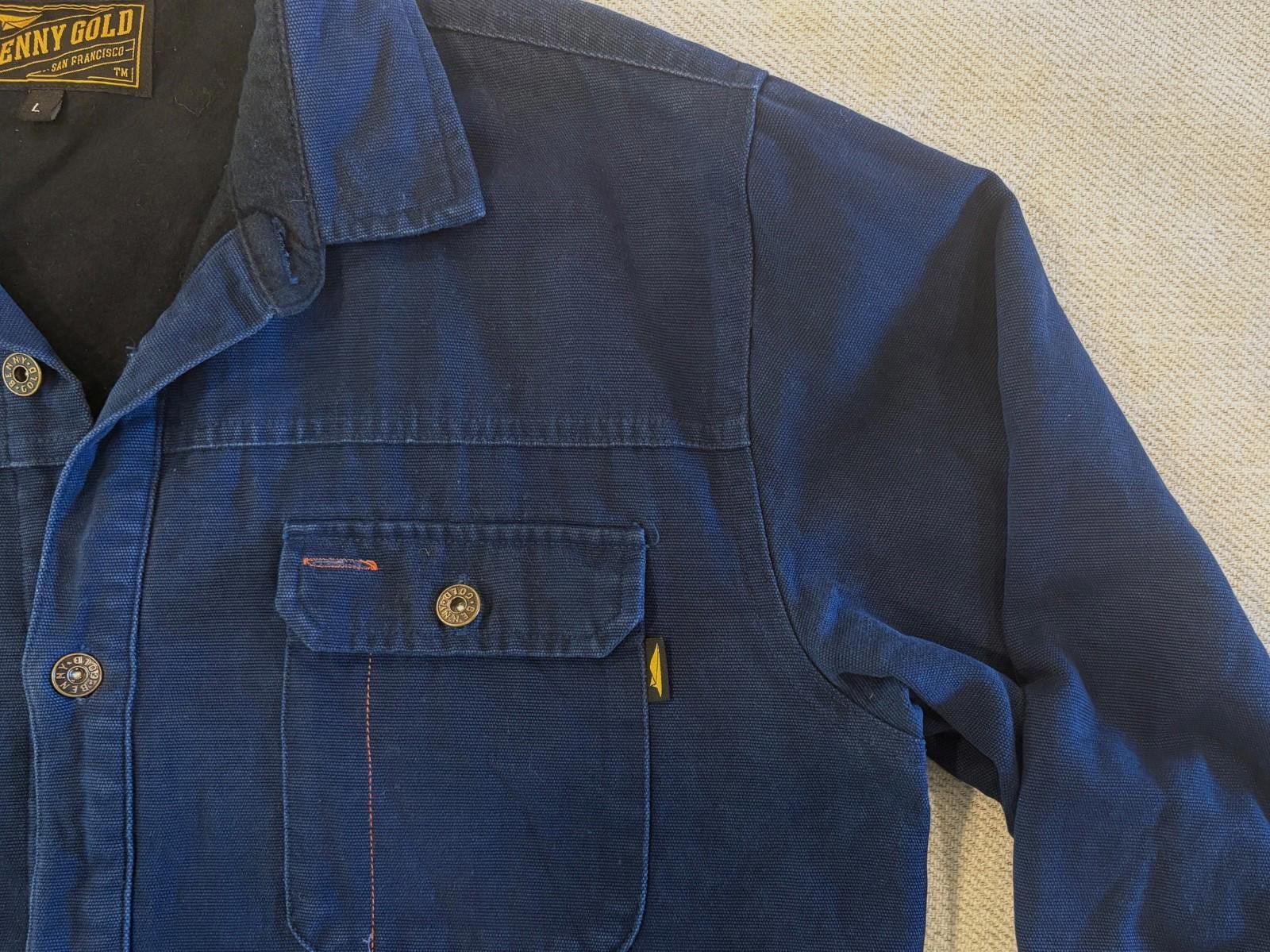 Benny Gold Benny Gold San Francisco Canvas Jacket Navy Blue Size Large Size US L / EU 52-54 / 3 - 6 Thumbnail