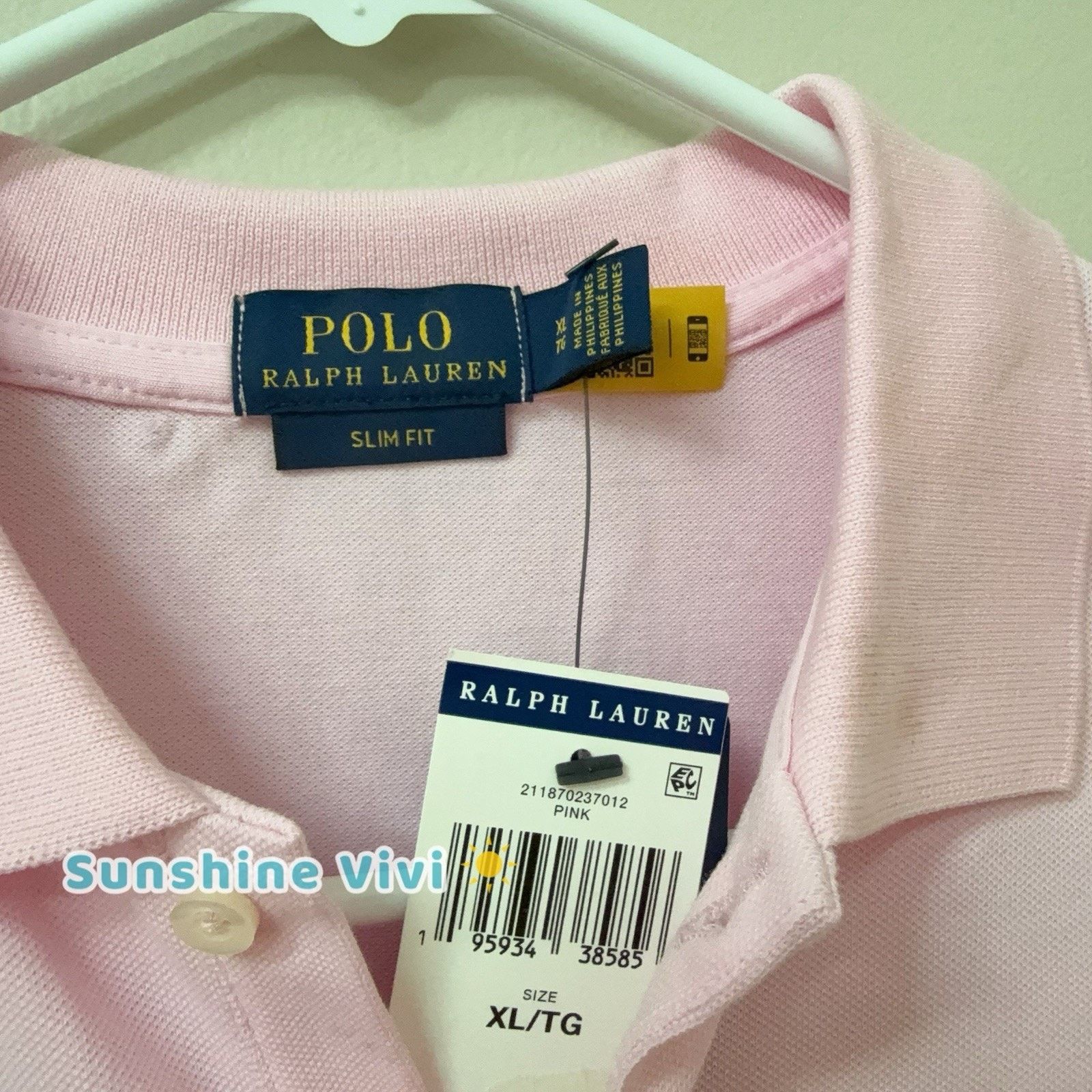 Polo Ralph Lauren NWT Polo Ralph Lauren Slim Fit Shirt Top Pink XL White Pony Size XL / US 12-14 / IT 48-50 - 3 Thumbnail
