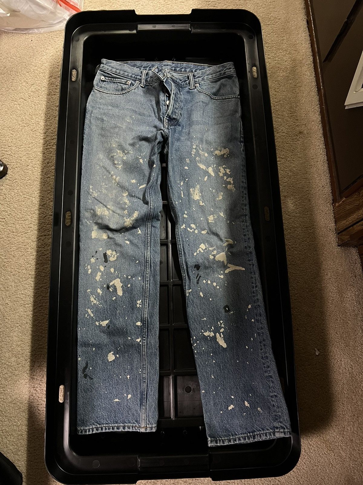 image of Helmut Lang Painter Jeans in Blue, Men's (Size 31)