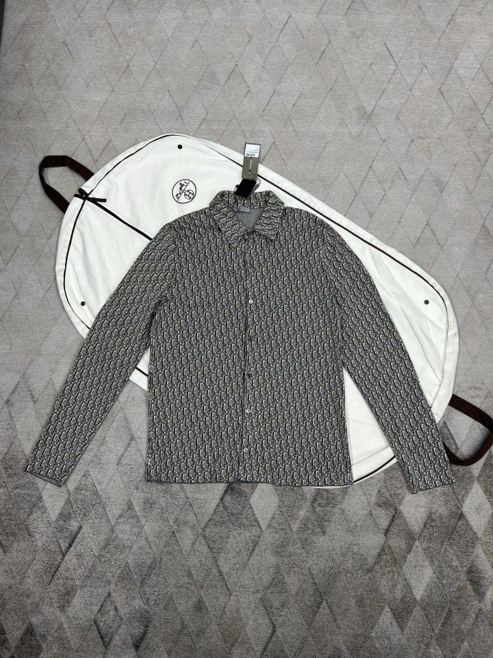 Dior Dior Oblique Logo Jacquard Shirt Size L Size US L / EU 52-54 / 3 - 1 Thumbnail
