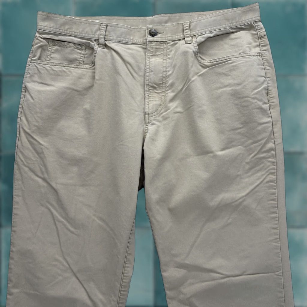 Vintage Onward Reserve Chino Pants Mens 38x32 Beige Stretch 5-Pocket Casual Workwear Pants Size US 38 / EU 54 - 1 Thumbnail