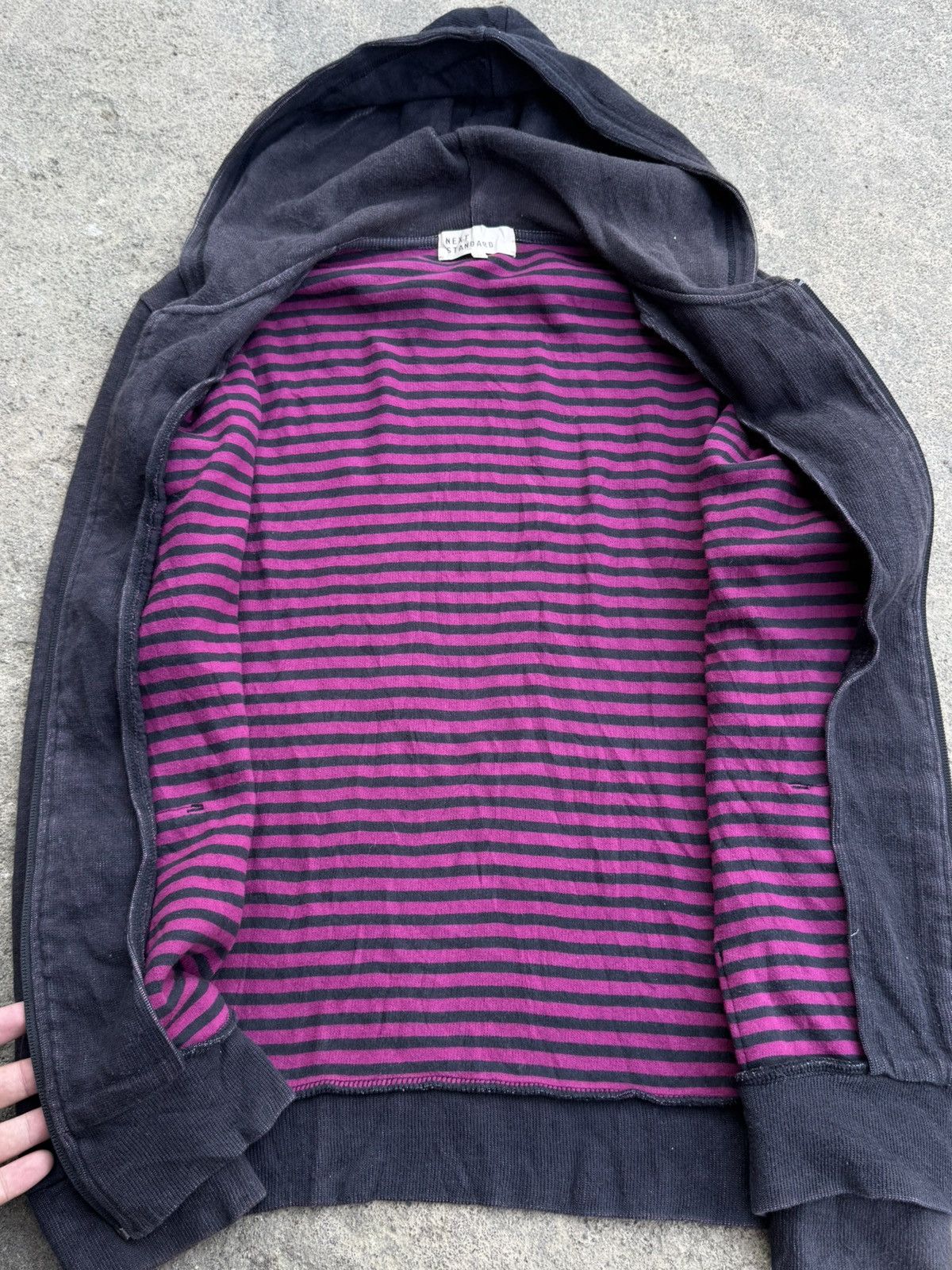 Hysteric Glamour Next Standard Hoodie Striped Shadow Waxed Japanese Styled Size US M / EU 48-50 / 2 - 6 Thumbnail