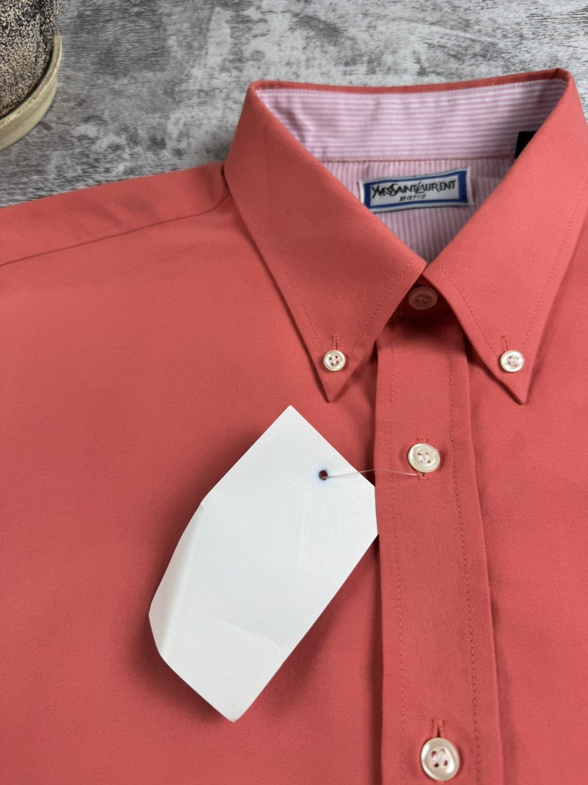 Yves Saint Laurent NEW Tag Yves Saint Laurent YSL 80S Longsleeve Button Shirt Size US L / EU 52-54 / 3 - 11 Thumbnail