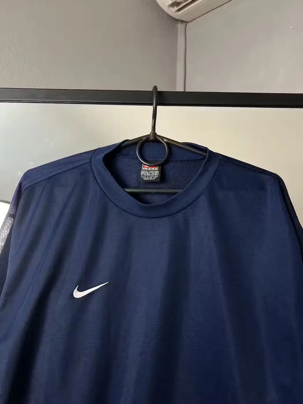 Nike × Vintage Vintage Nike Drill Rugby Polo Long Sleeve Y2K by swoosh Size US XL / EU 56 / 4 - 4 Thumbnail