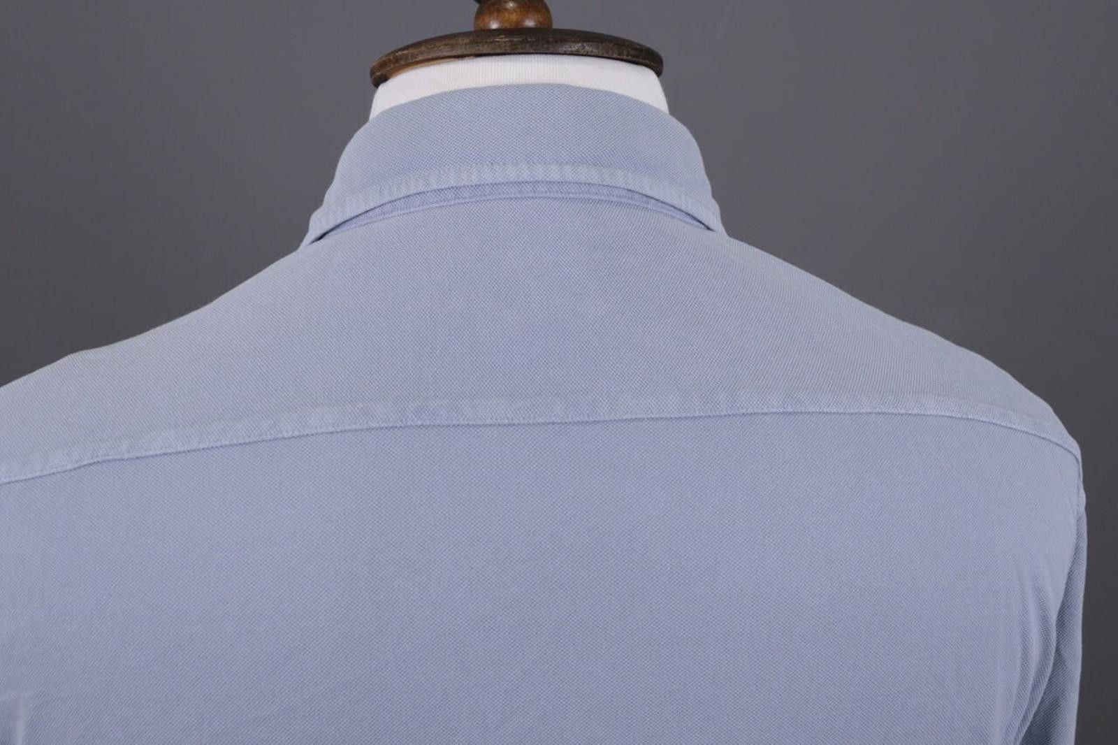Designer Boggi Milano Italian Style Blue Down Dress Shirt Size 39 Size US M / EU 48-50 / 2 - 10 Thumbnail