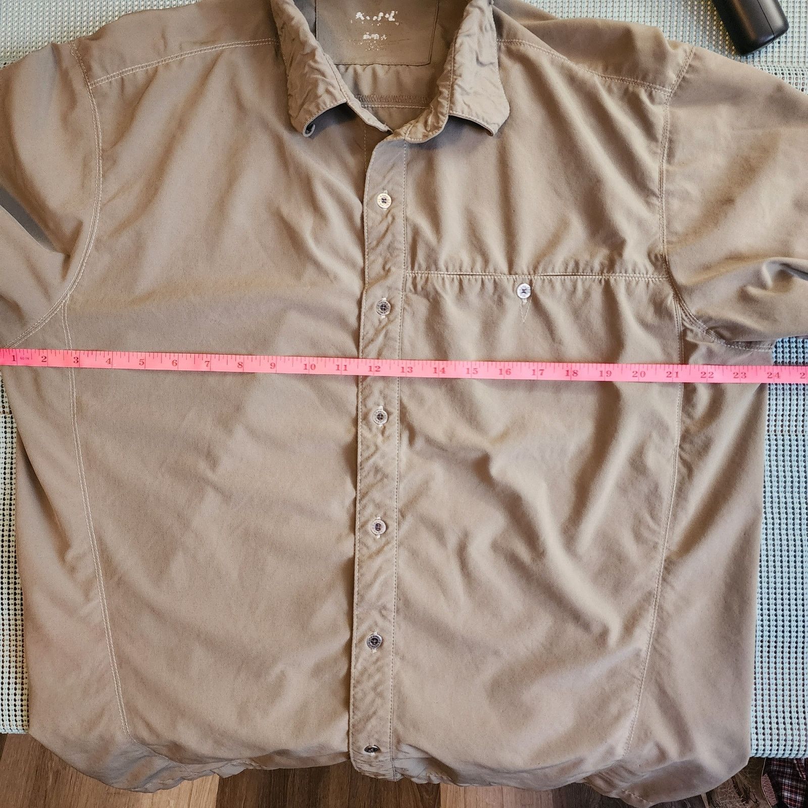 Kuhl Kuhl Men's L Olive Green Hiking Shirt Ruffled Collar Size US L / EU 52-54 / 3 - 4 Thumbnail