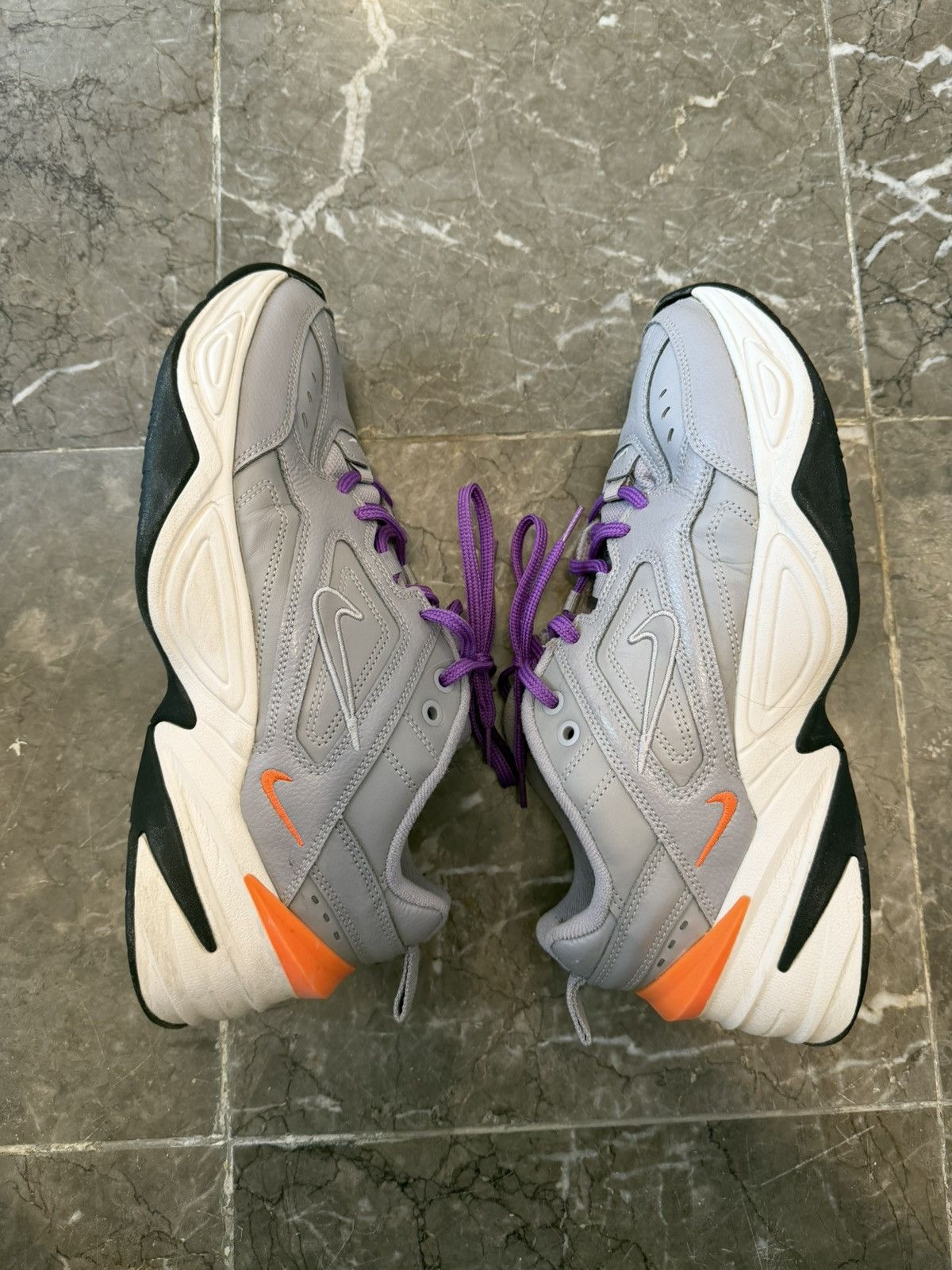 Nike Nike M2K Tekno Grey Orange Sneakers Size US 8 / EU 41 - 2 Thumbnail