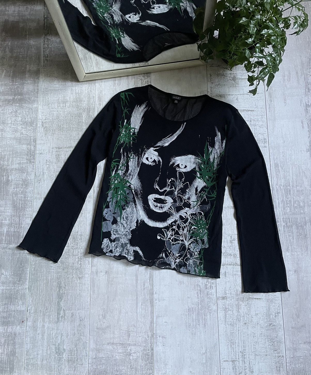 Japanese Brand Opium Vintage Japan Style Hysteric Glamour Mesh Long Sleeve Size XL / US 12-14 / IT 48-50 - 1 Thumbnail