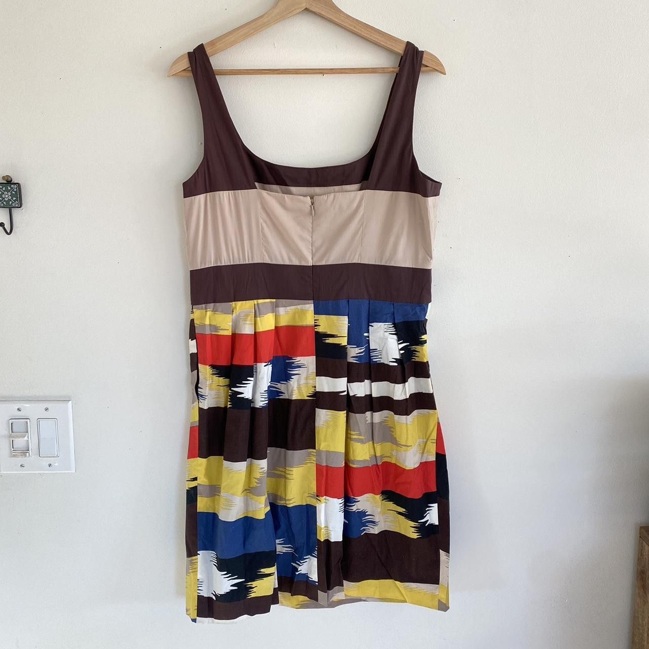 MAX&Co. MAX AND CLEO ABSTRACT SOUTHWESTERN MINI DRESS 12 RED BROWN Size XL / US 12-14 / IT 48-50 - 6 Thumbnail
