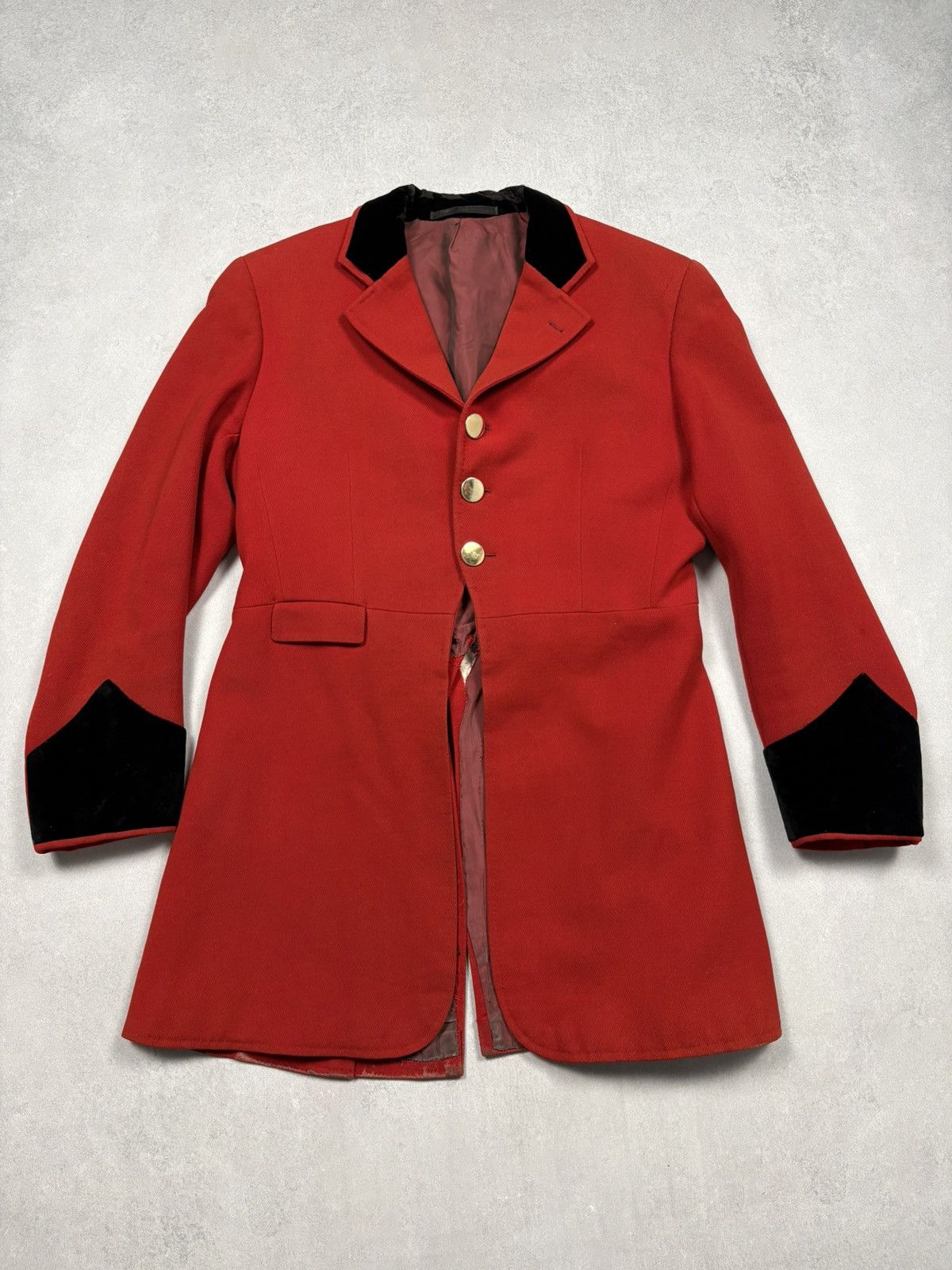 Vintage 50s Red Fox Hunting Riding Coat Equestrian Tailcoat PKZ 1995 Size US M / EU 48-50 / 2 - 1 Thumbnail