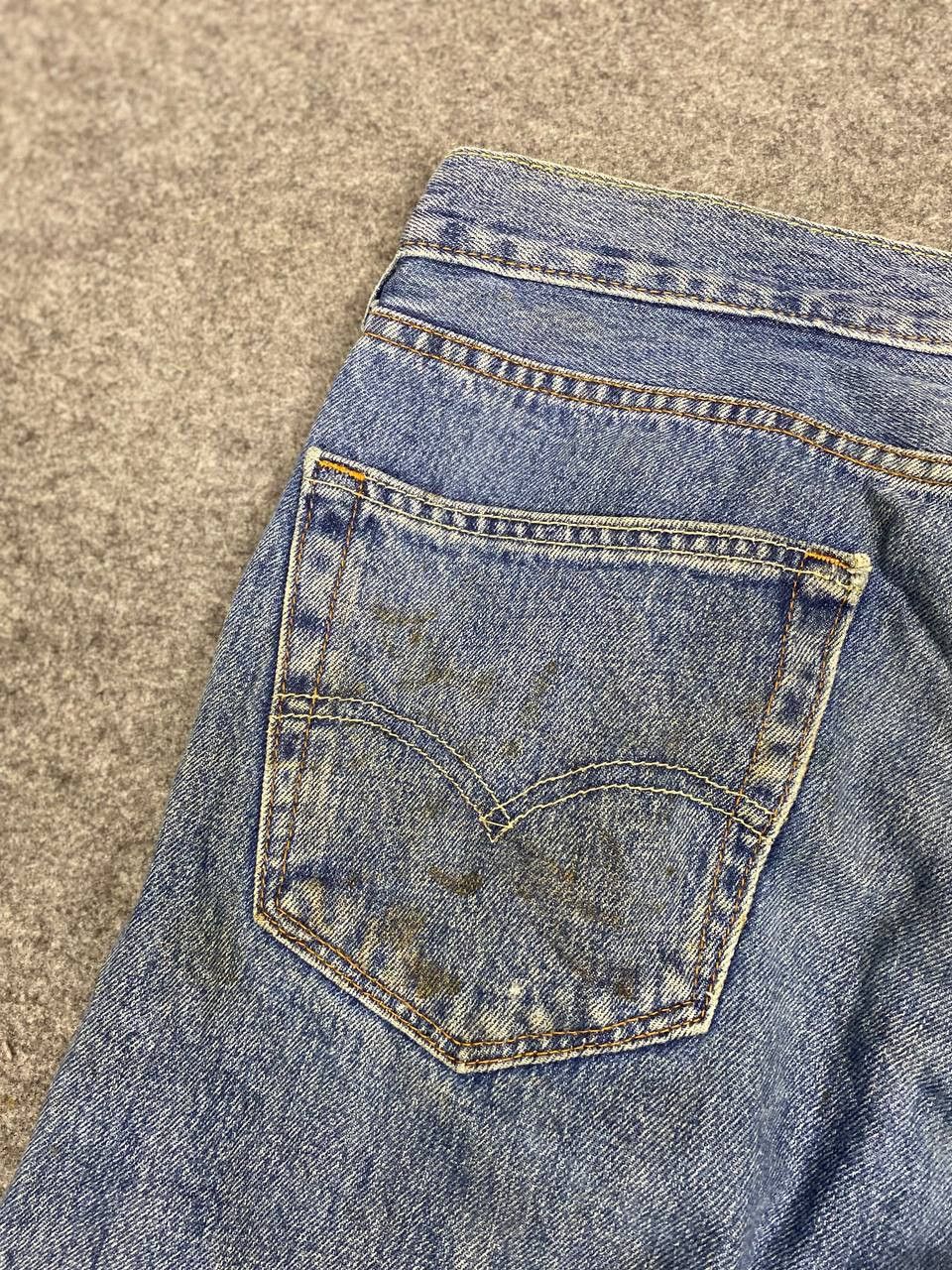 Levi's levis 505 relaxed fit distressed denim nice design Size US 36 / EU 52 - 6 Thumbnail