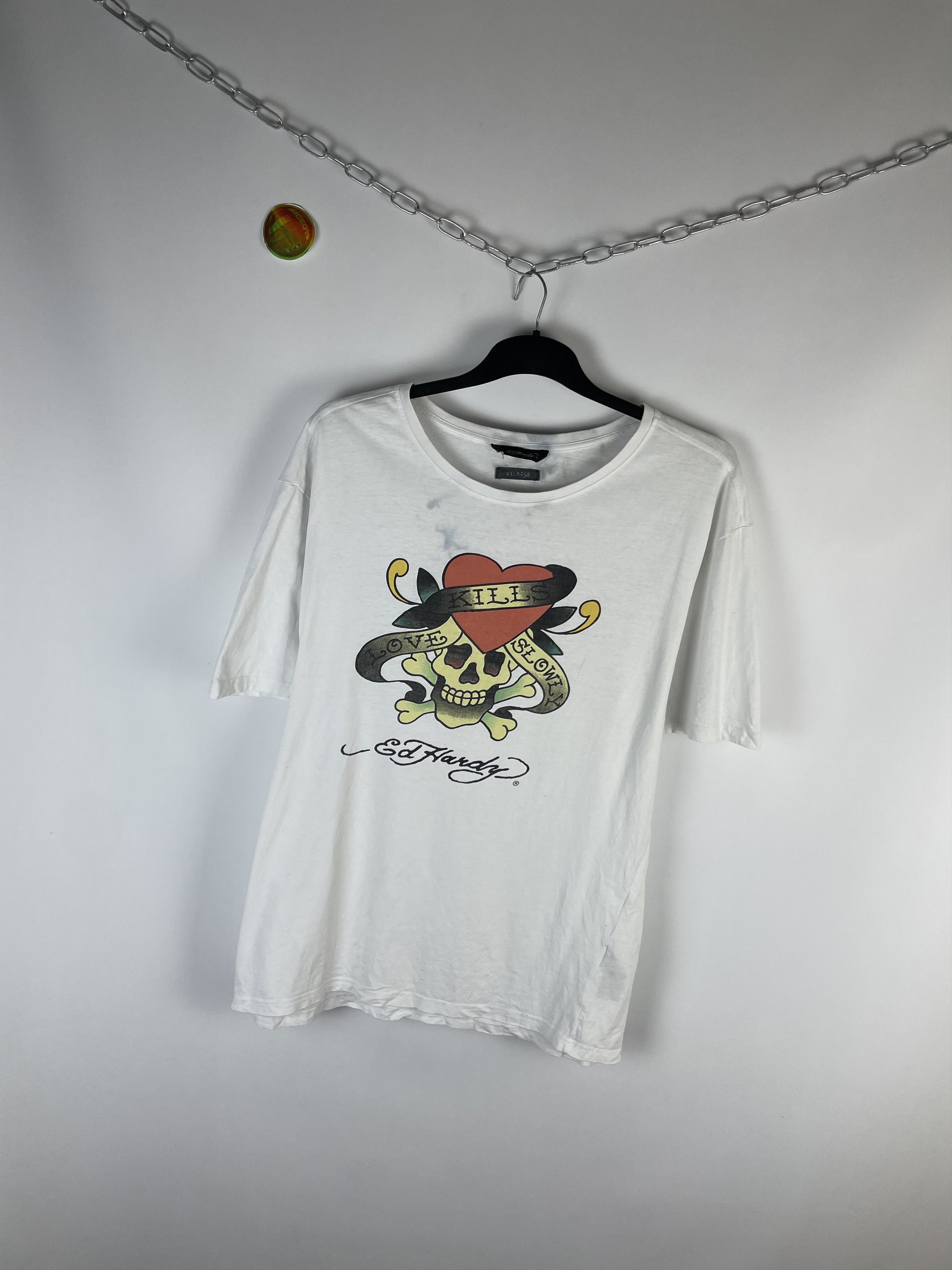 Christian Audigier × Ed Hardy × Vintage Ed Hardy Christian Audigier T-Shirts Size US XXL / EU 58 / 5 - 2 Thumbnail