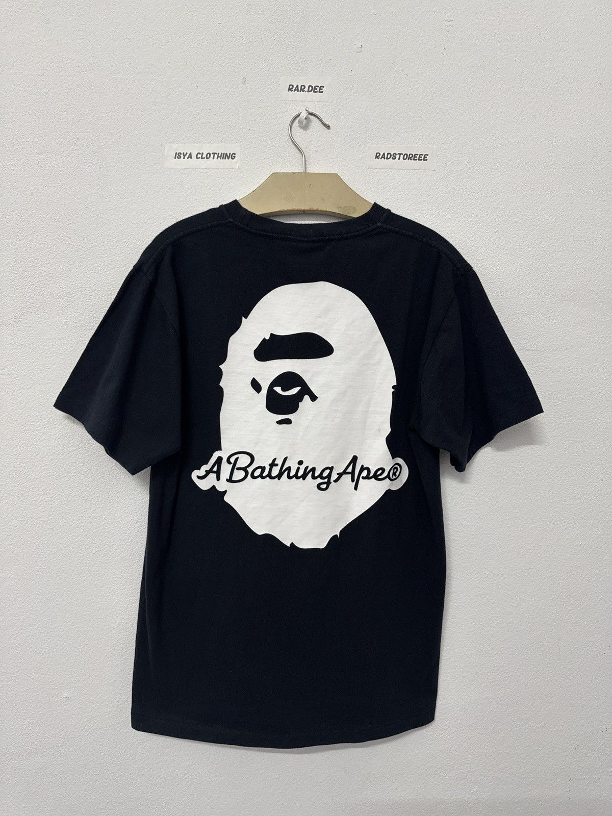 Bape A Bathing Ape White Big Head Spellout Tee Size US M / EU 48-50 / 2 - 1 Thumbnail