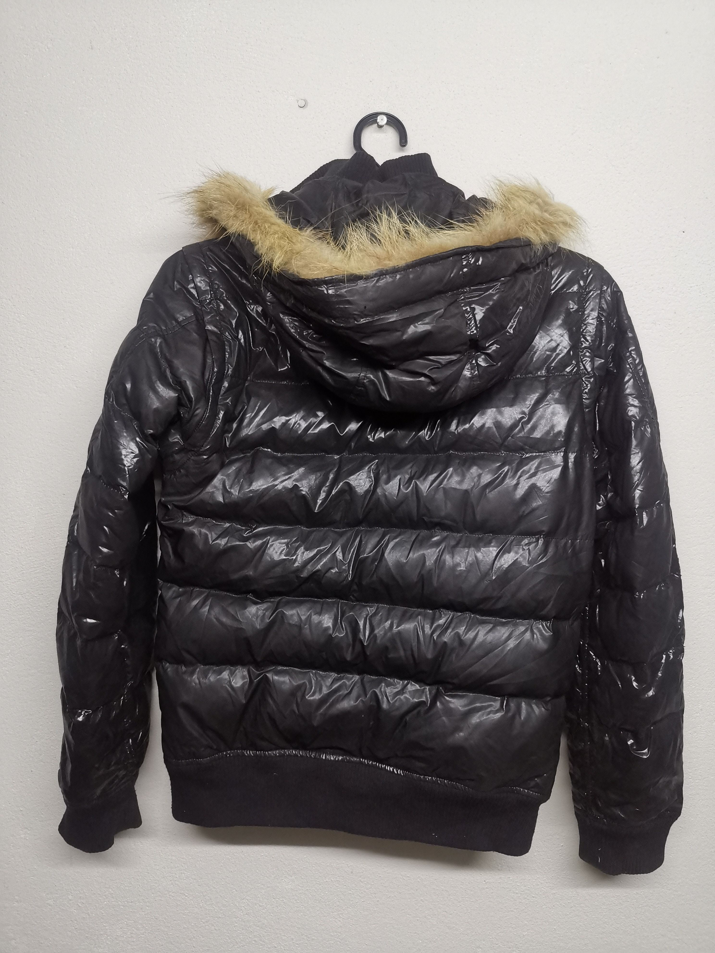 TETE HOMME belt fur design zip hoodie