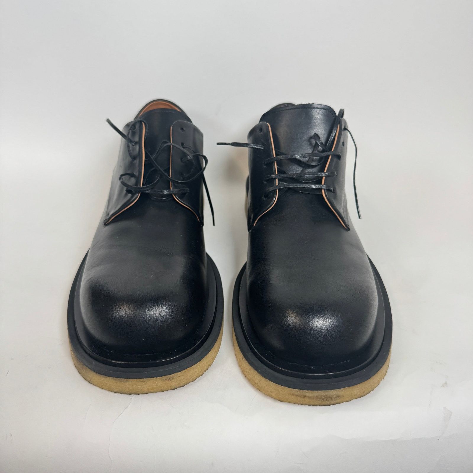 Bottega Veneta Bottega Veneta Black Leather Crepe Sole Derby Size 44 Size US 11 / EU 44 - 2 Thumbnail