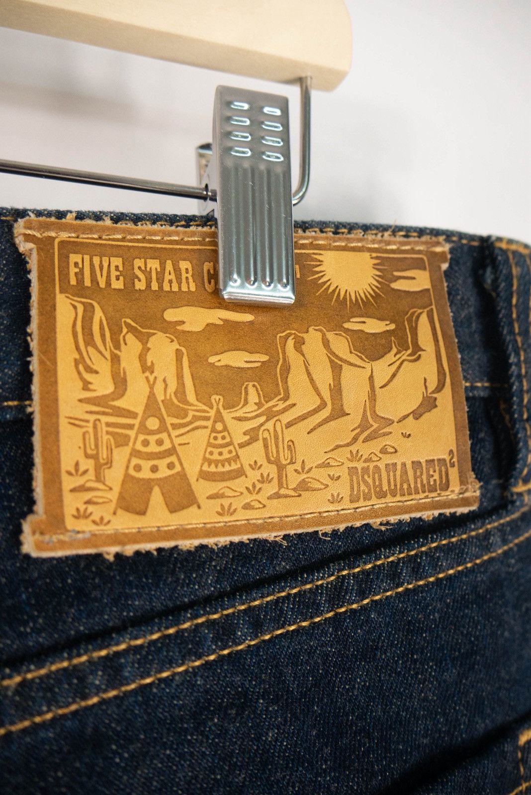 Dsquared2 Dsquared2 denim big chief navy pants jeans Size US 38 / EU 54 - 9 Thumbnail