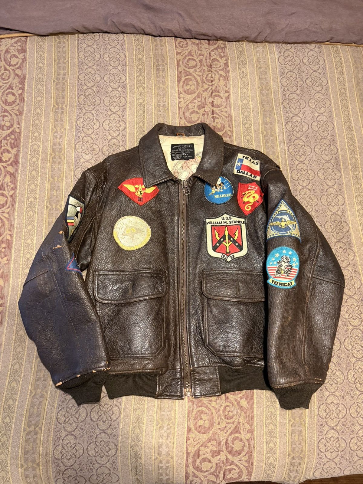 Avirex Vintage Avirex Leather Bomber Jacket Size US M / EU 48-50 / 2 - 1 Thumbnail