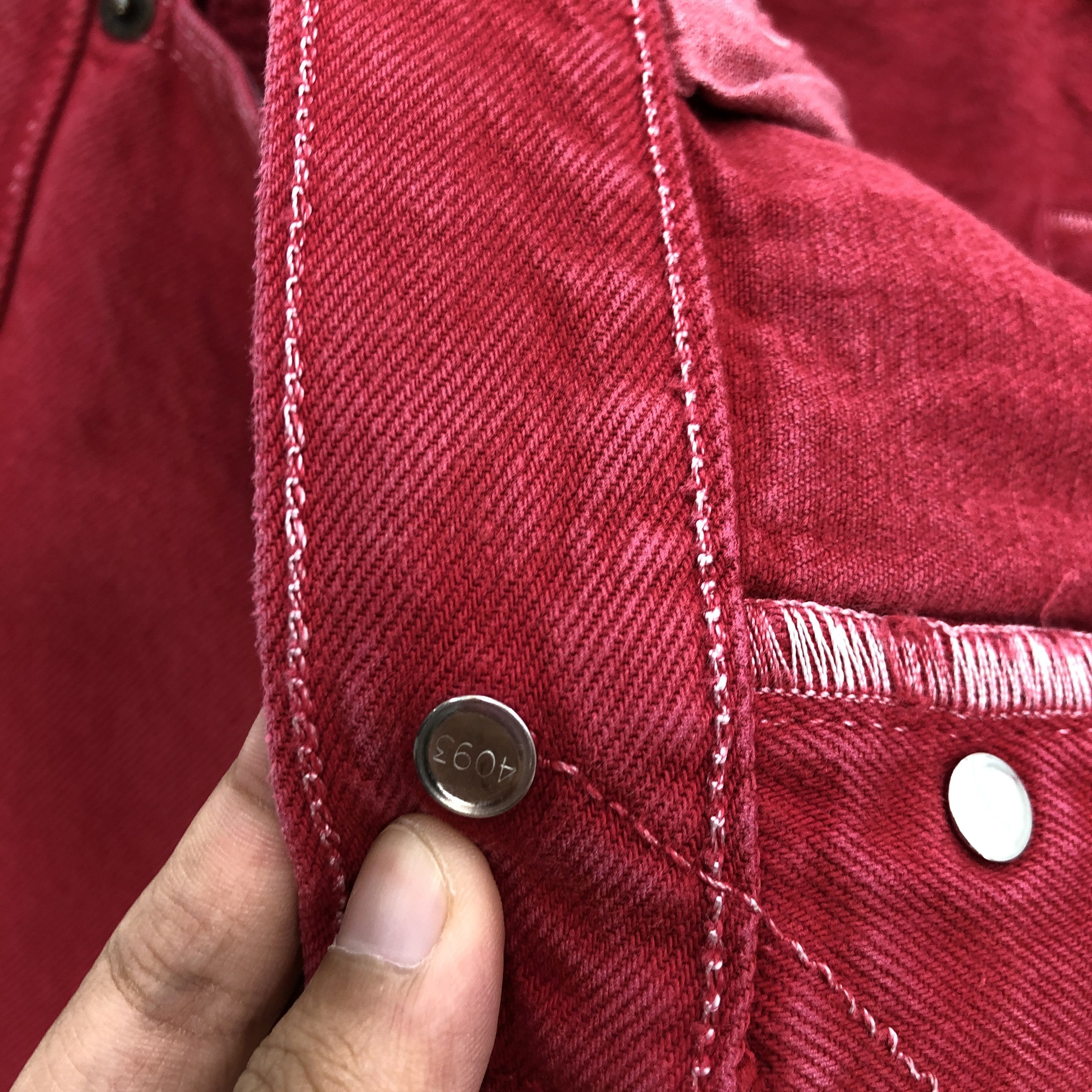Levi's Vintage Levis Jeans Levi's 501 Denim Levis Red Colour Pants Size US 34 / EU 50 - 7 Thumbnail